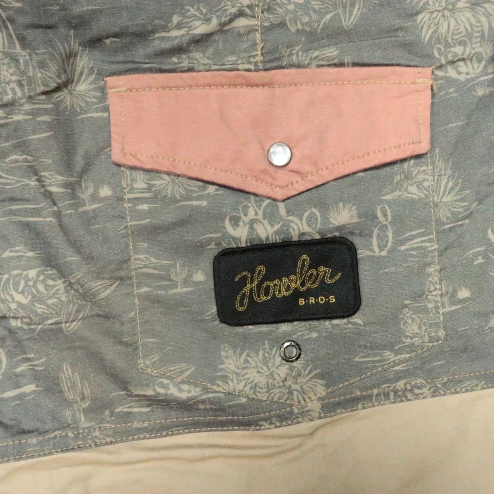 Howler Brothers Howler Brothers Shorts Men 35 Tan Beige Colorblock Pockets Stretch Board Swim Bottoms 35 Mens Size US 35 - 6 Thumbnail