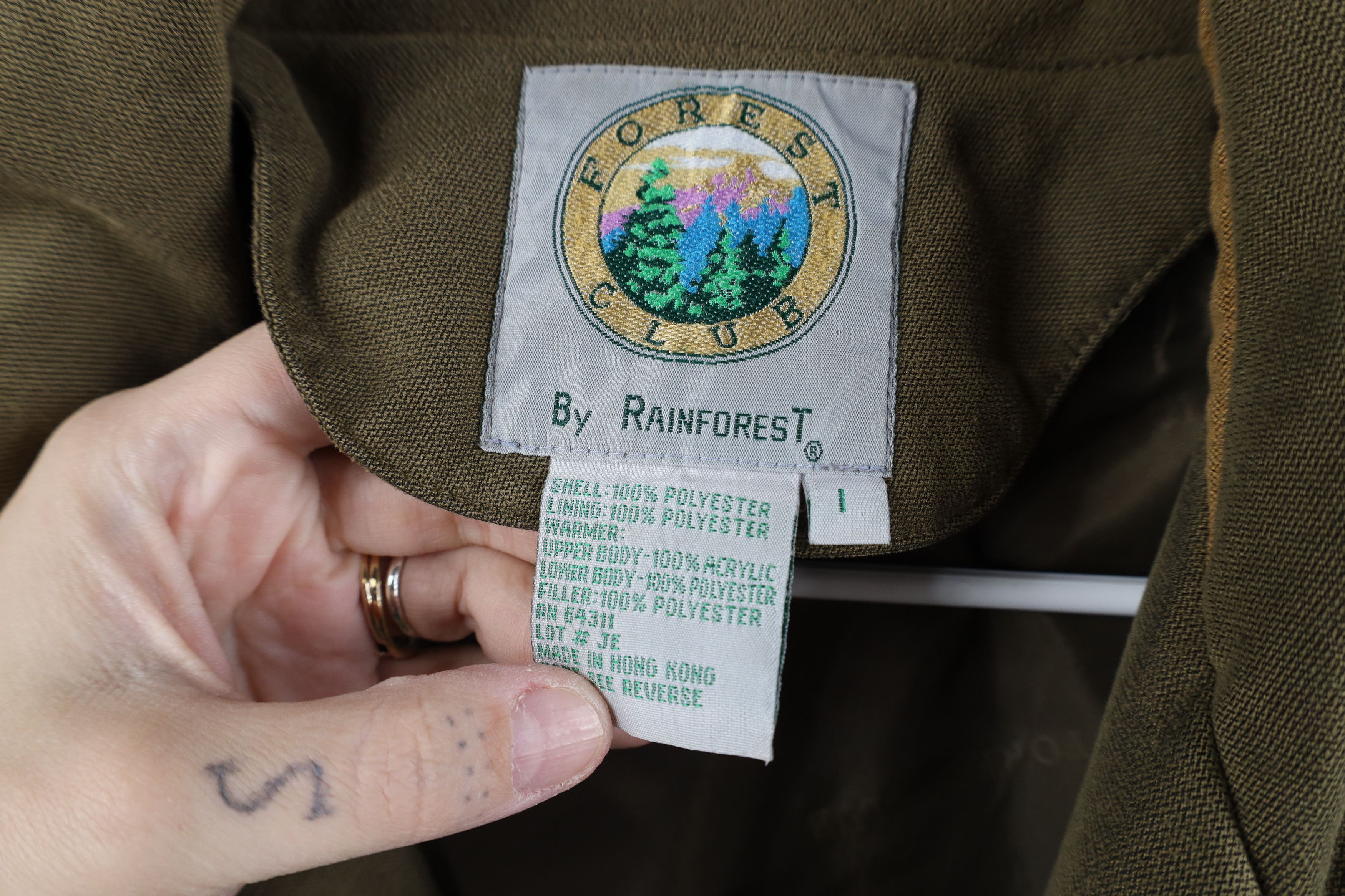 Vintage Vintage 90s Streetwear Pocket Full Zip Bomber Jacket Green Size US L / EU 52-54 / 3 - 9 Thumbnail
