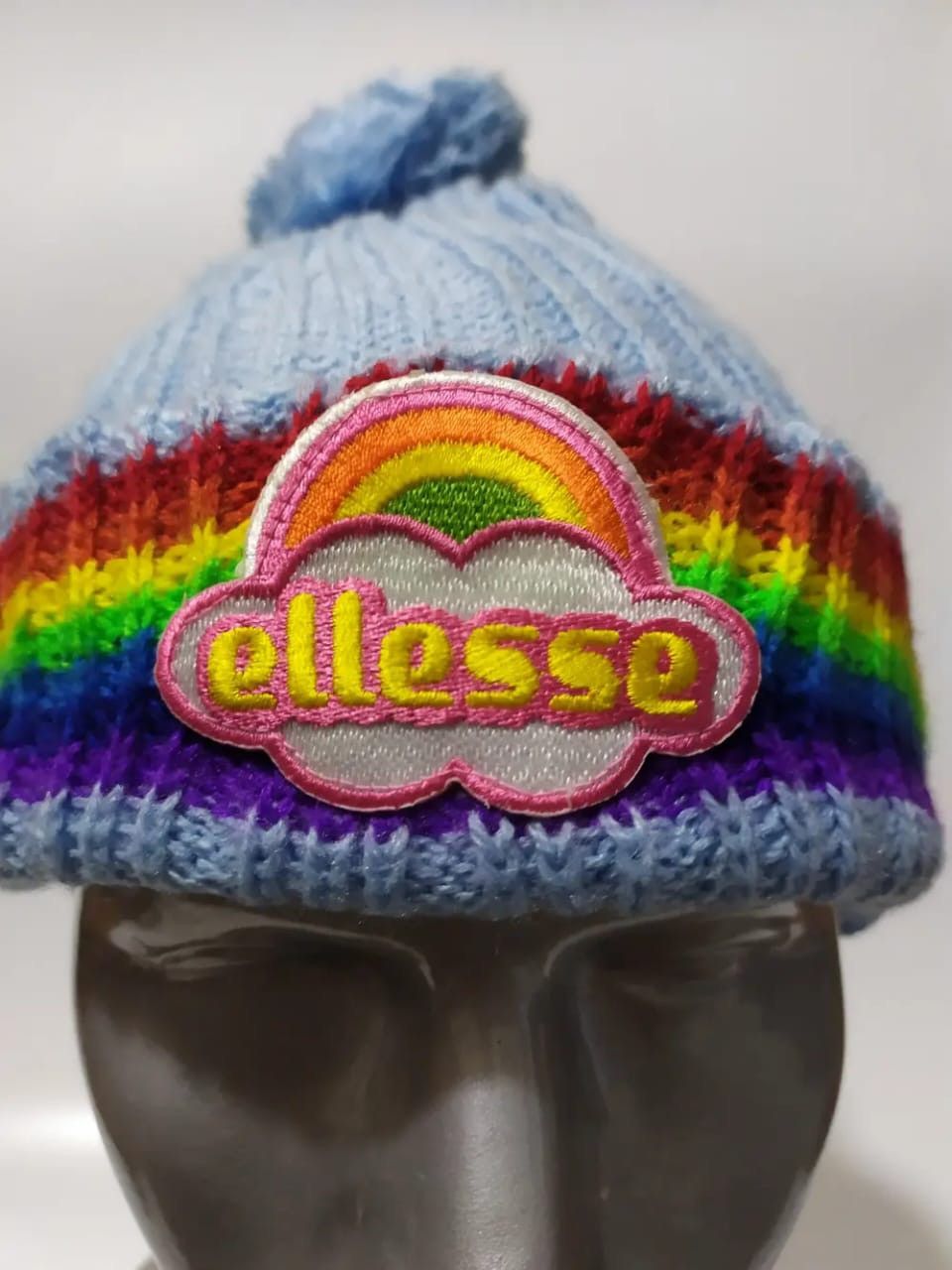Ellesse × Vintage Ellesse Rainbow Beanie Hats Size ONE SIZE - 2 Thumbnail