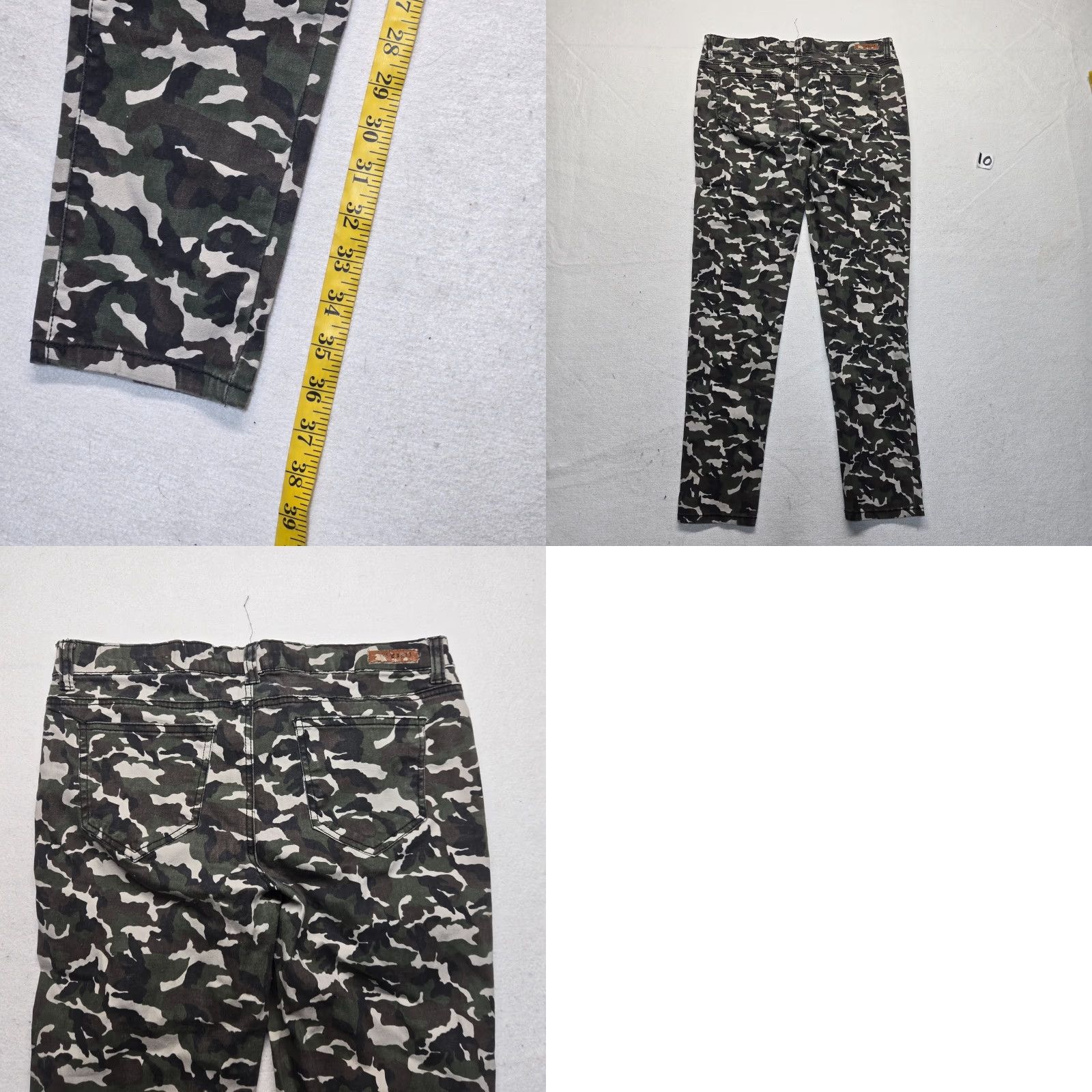 Vintage Rue 21 Denim Pants Straight Distressed Mid Rise Camouflage Woodland Women's 9/10R Jeans Pants Mens? Size 30" / US 8 / IT 44 - 8 Thumbnail