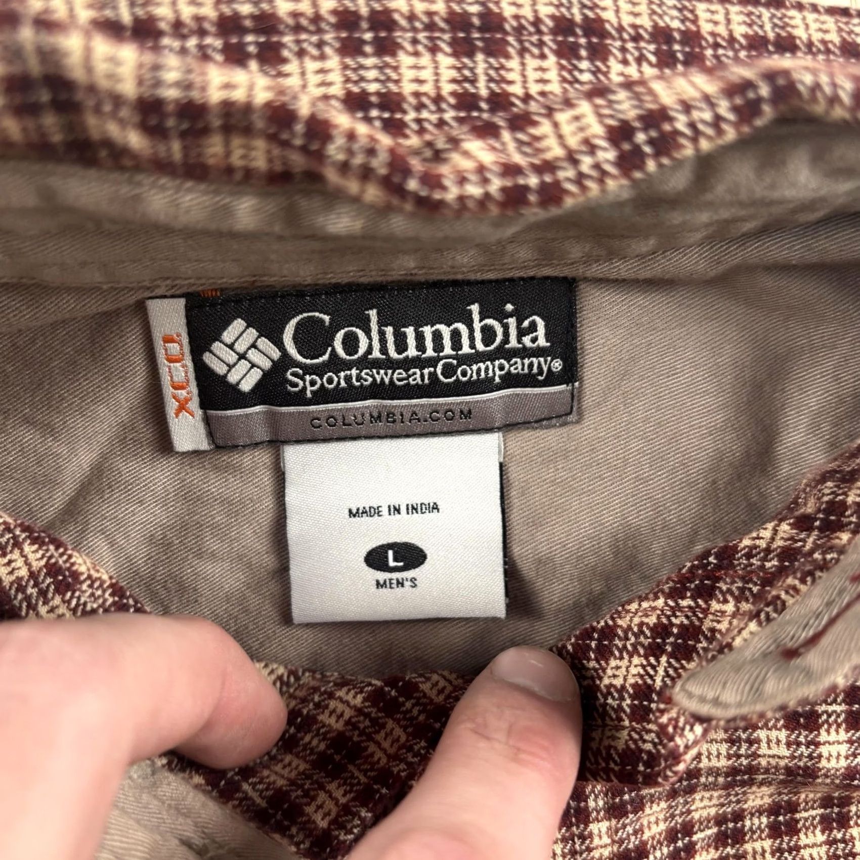 Vintage Columbia Shirt Mens Large Red Plaid Long Sleeve Button Up Flannel Outdoor Size US L / EU 52-54 / 3 - 2 Thumbnail