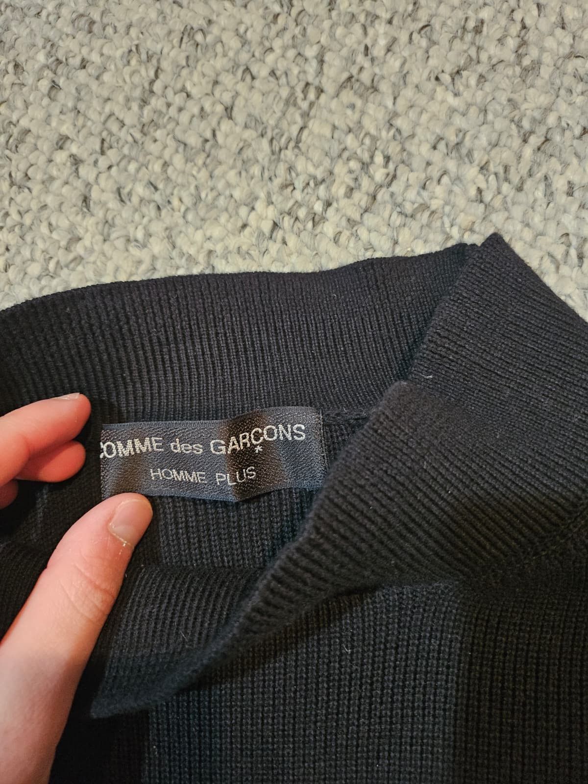Comme des Garcons Homme Plus Archive Mock Neck Sweater (1990) Size US M / EU 48-50 / 2 - 5 Thumbnail