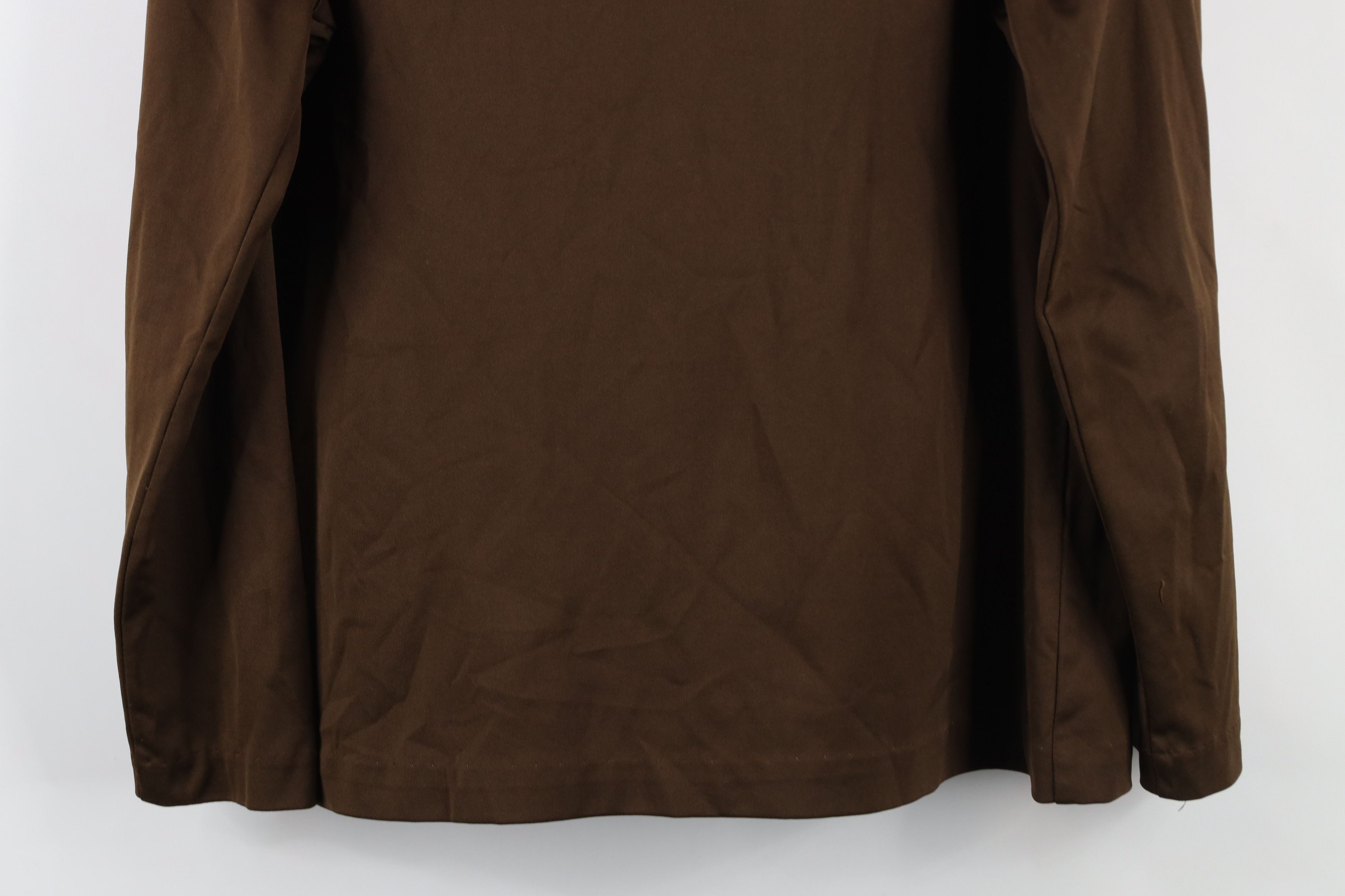 Vintage Vintage 70s Streetwear Knit Long Sleeve T-Shirt Brown USA Size L / US 10 / IT 46 - 10 Thumbnail