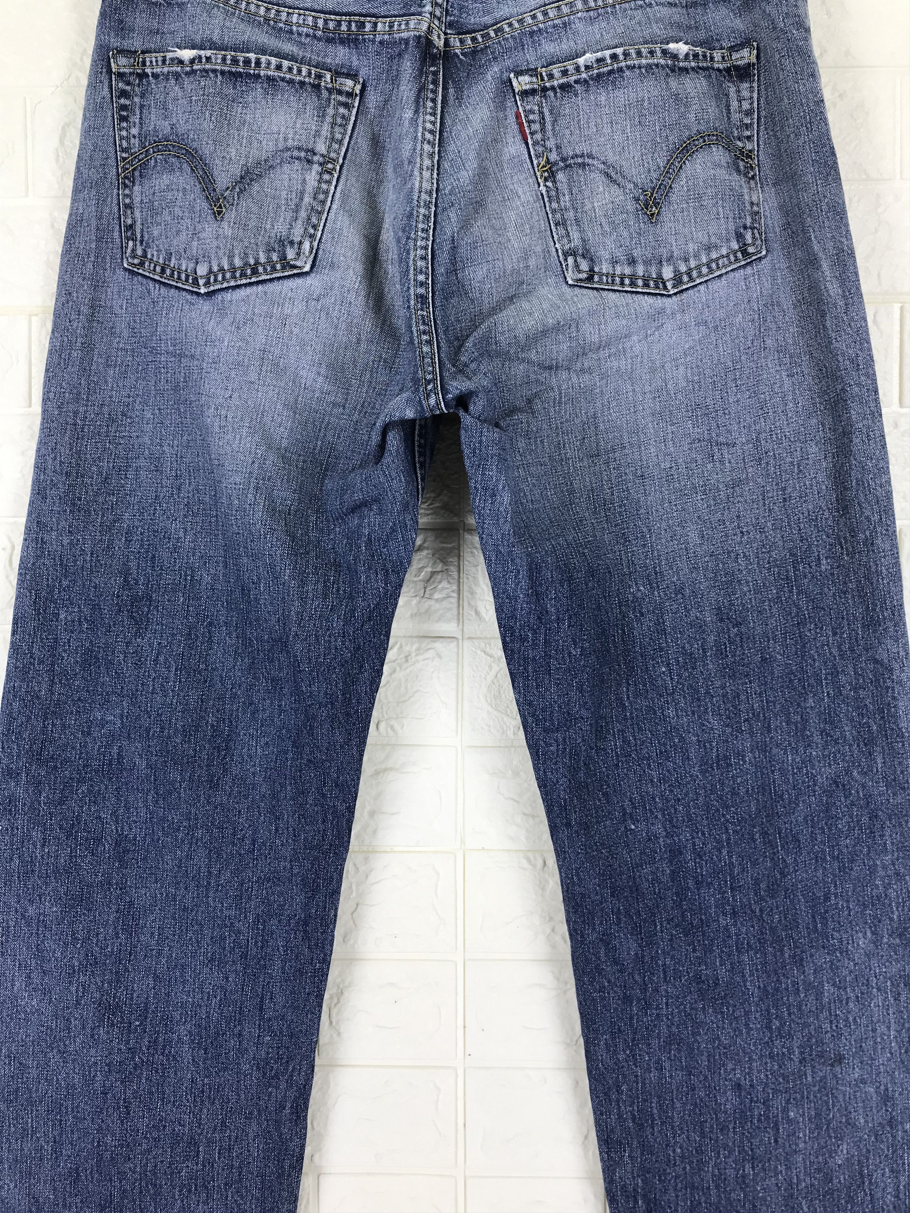 Levi's Vintage Levi's 503 Blue Washed Distressed Denim Size US 36 / EU 52 - 7 Thumbnail