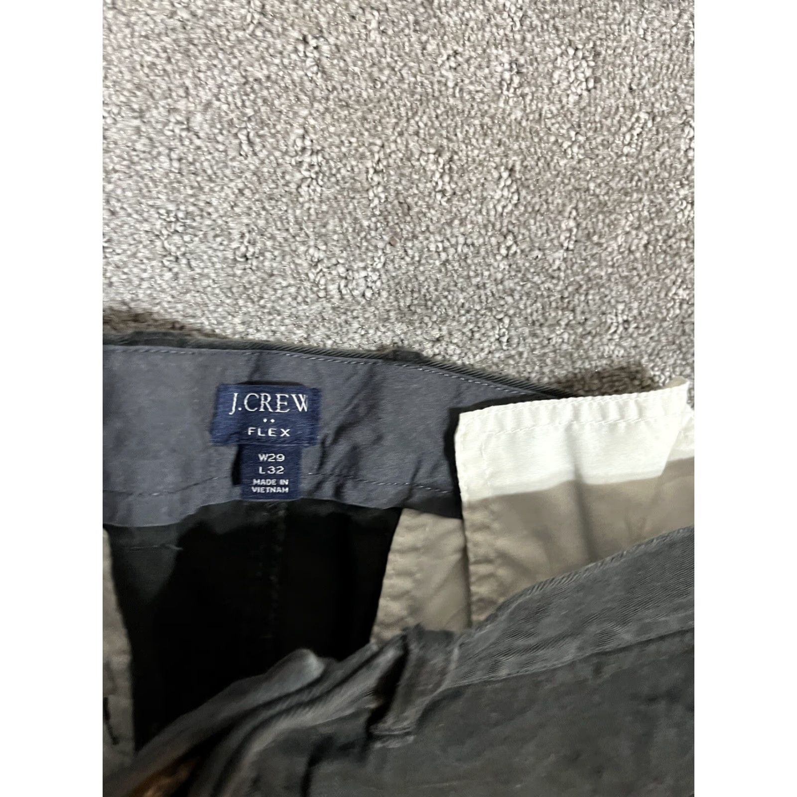 J.Crew Vintage J.Crew Flex Chino Pants Mens 29x32 Straight Fit Casual Black Size US 29 - 5 Thumbnail