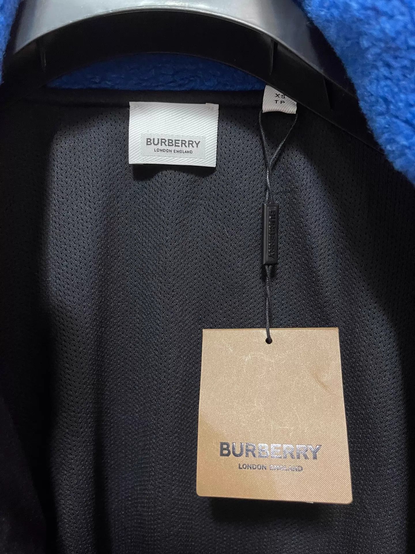 Burberry Burberry Blue/Black Color-Blocked Padded Jacket XS Size US XS / EU 42 / 0 - 8 Thumbnail