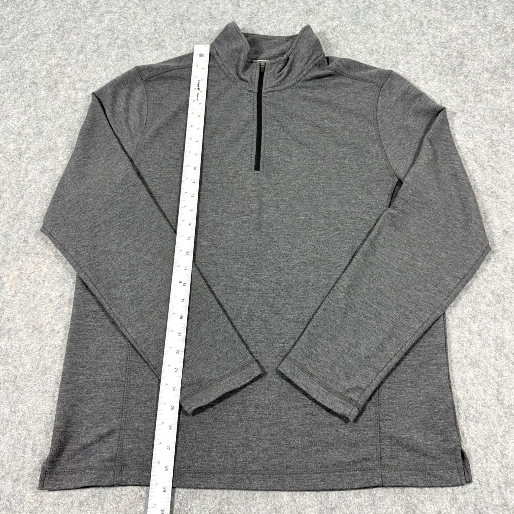Orvis Orvis Sweater 1/4 Zip Lightweight Mock-Neck Long Sleeves Men's Medium Gray Size US M / EU 48-50 / 2 - 7 Thumbnail