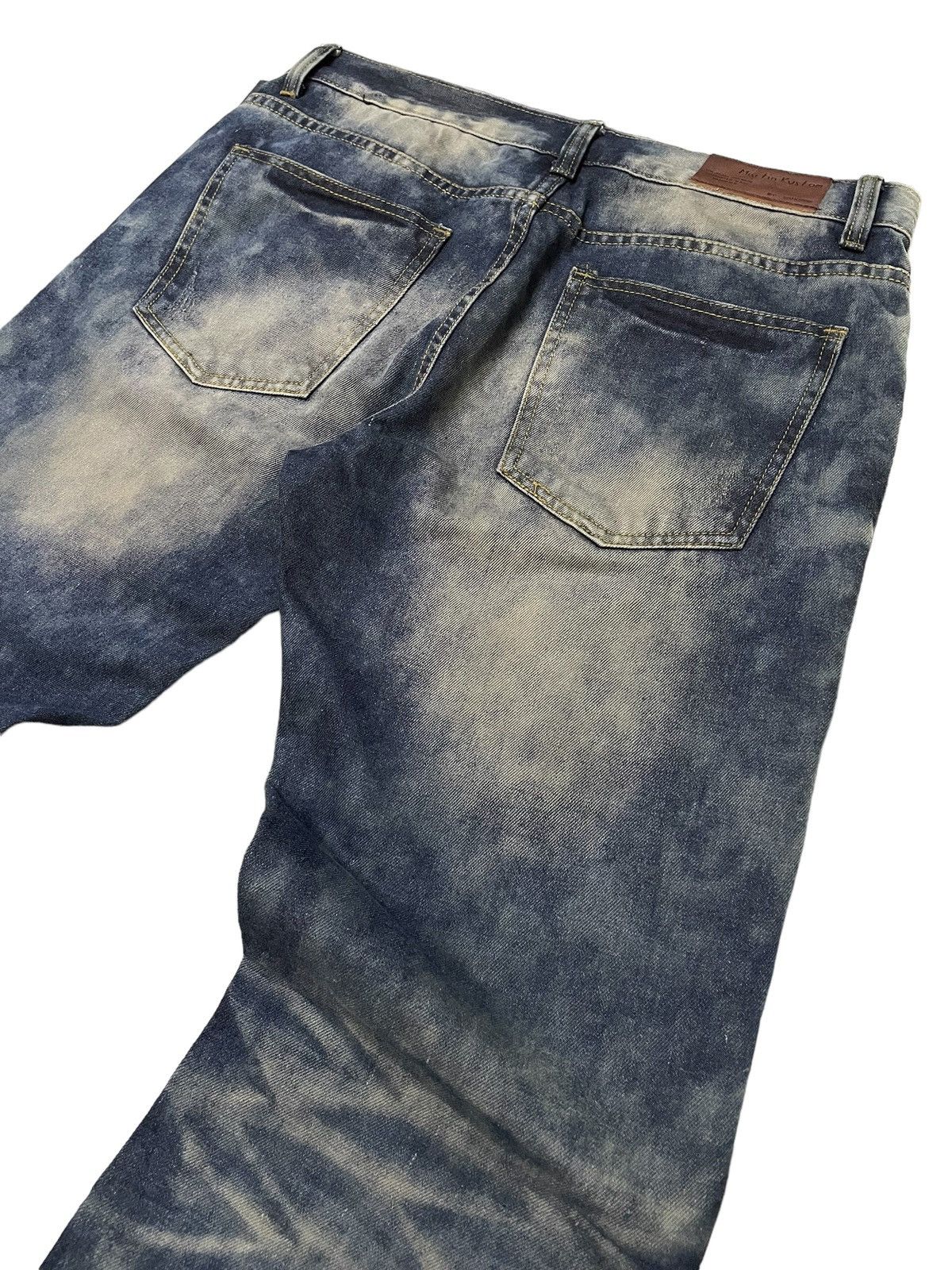 GOSTAR DE FUGA × Hysteric Glamour × Japanese Brand Martin Kustom Enzyme Mud Wash Distressed Jeans Size US 34 / EU 50 - 16 Thumbnail