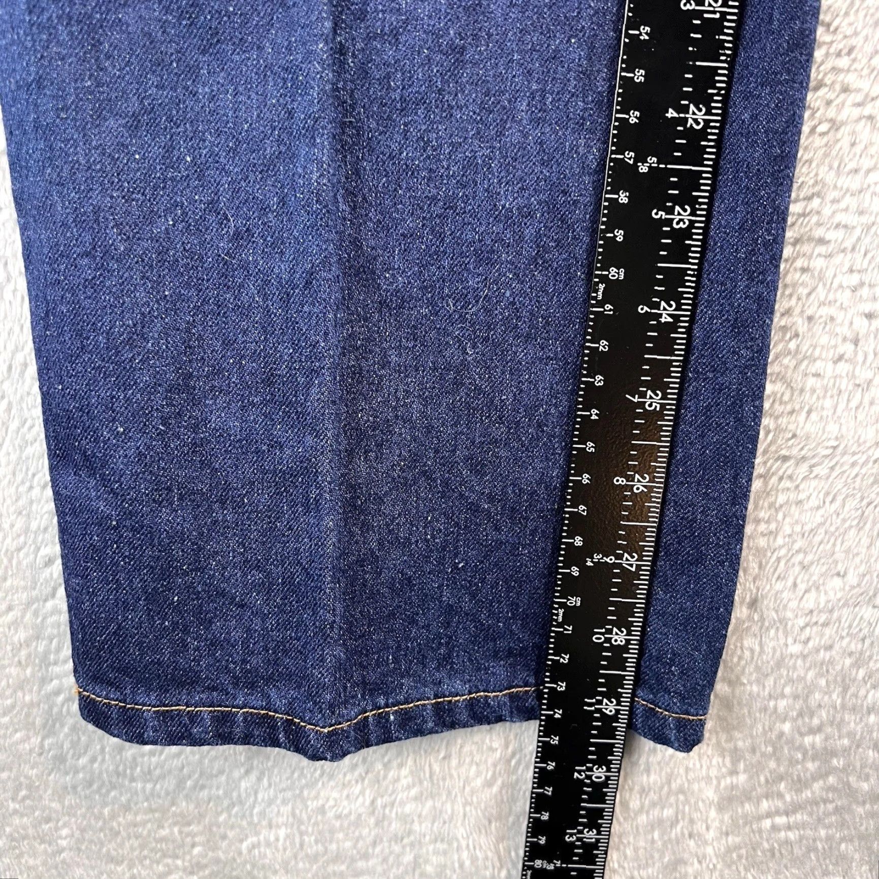 Doublet VINTAGE Diamond Double U Jeans Womens 16 Blue Deadstock 1970s 1980s Size 38" / US 16 / IT 52 - 7 Thumbnail
