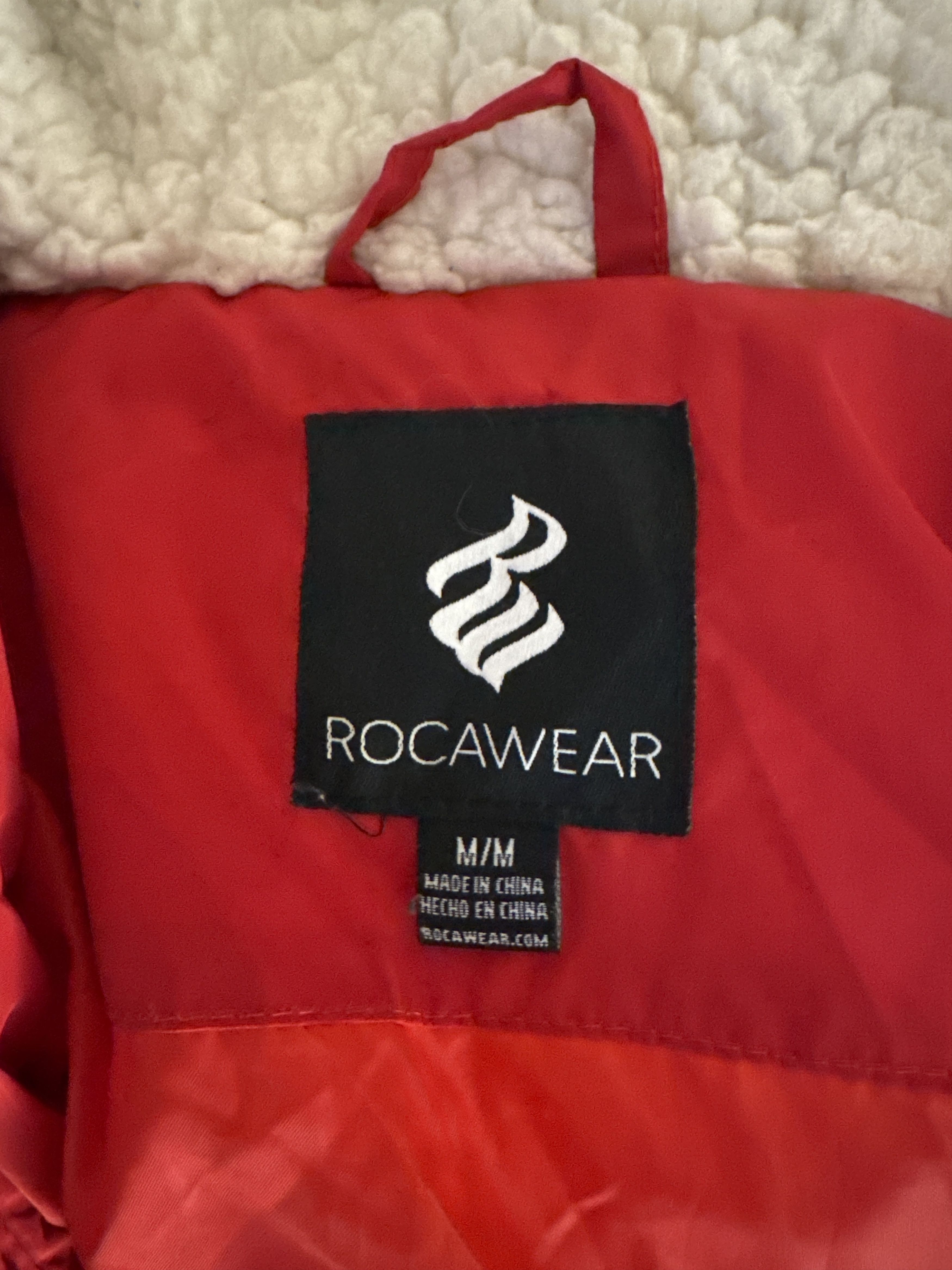 Rocawear Rocawear OG 2000s Red Sherpa Parka Jay-Z Era Size US M / EU 48-50 / 2 - 2 Thumbnail