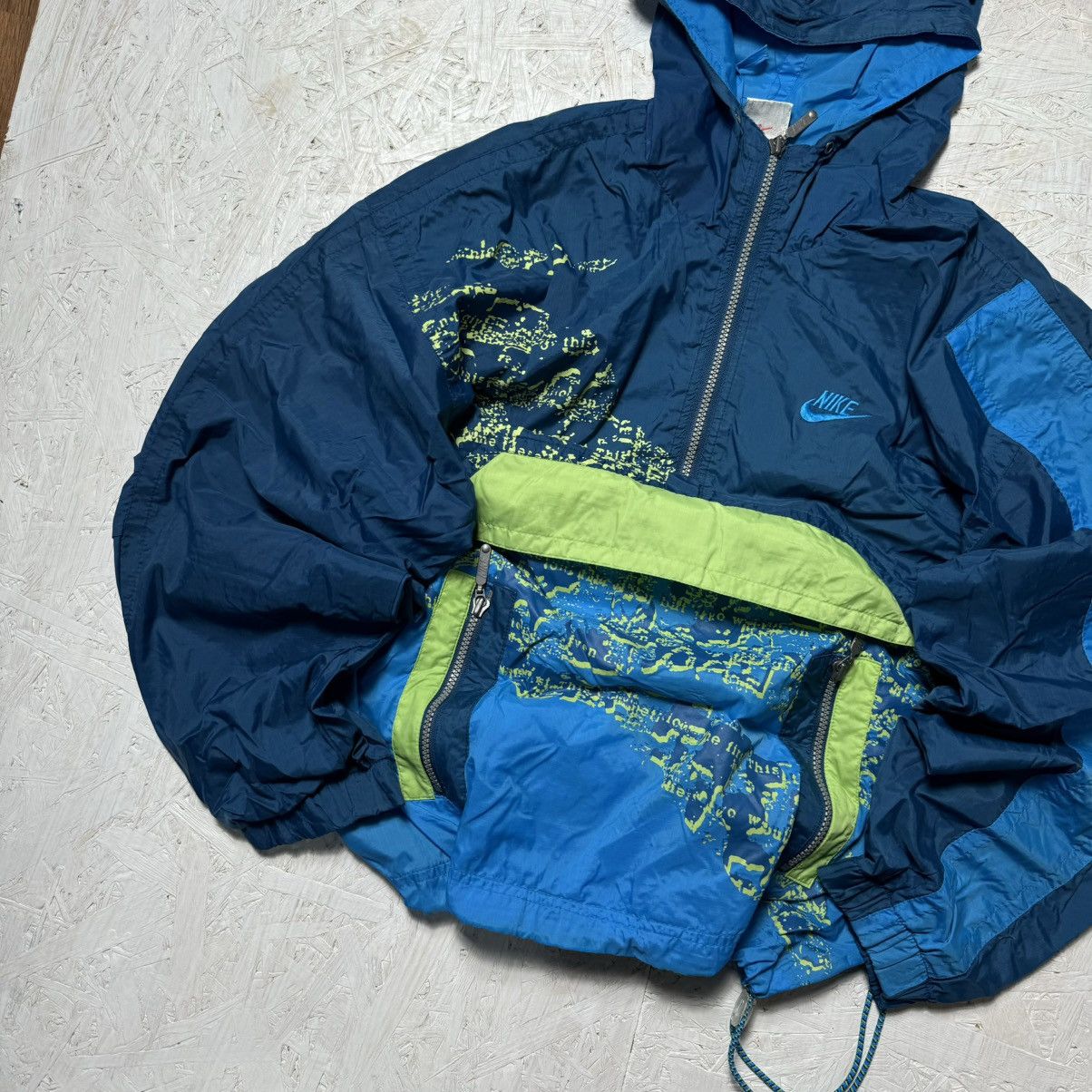 Nike × Vintage Nike 80s vintage boxy nylon anorak / light jacket retro og Size US S / EU 44-46 / 1 - 2 Thumbnail