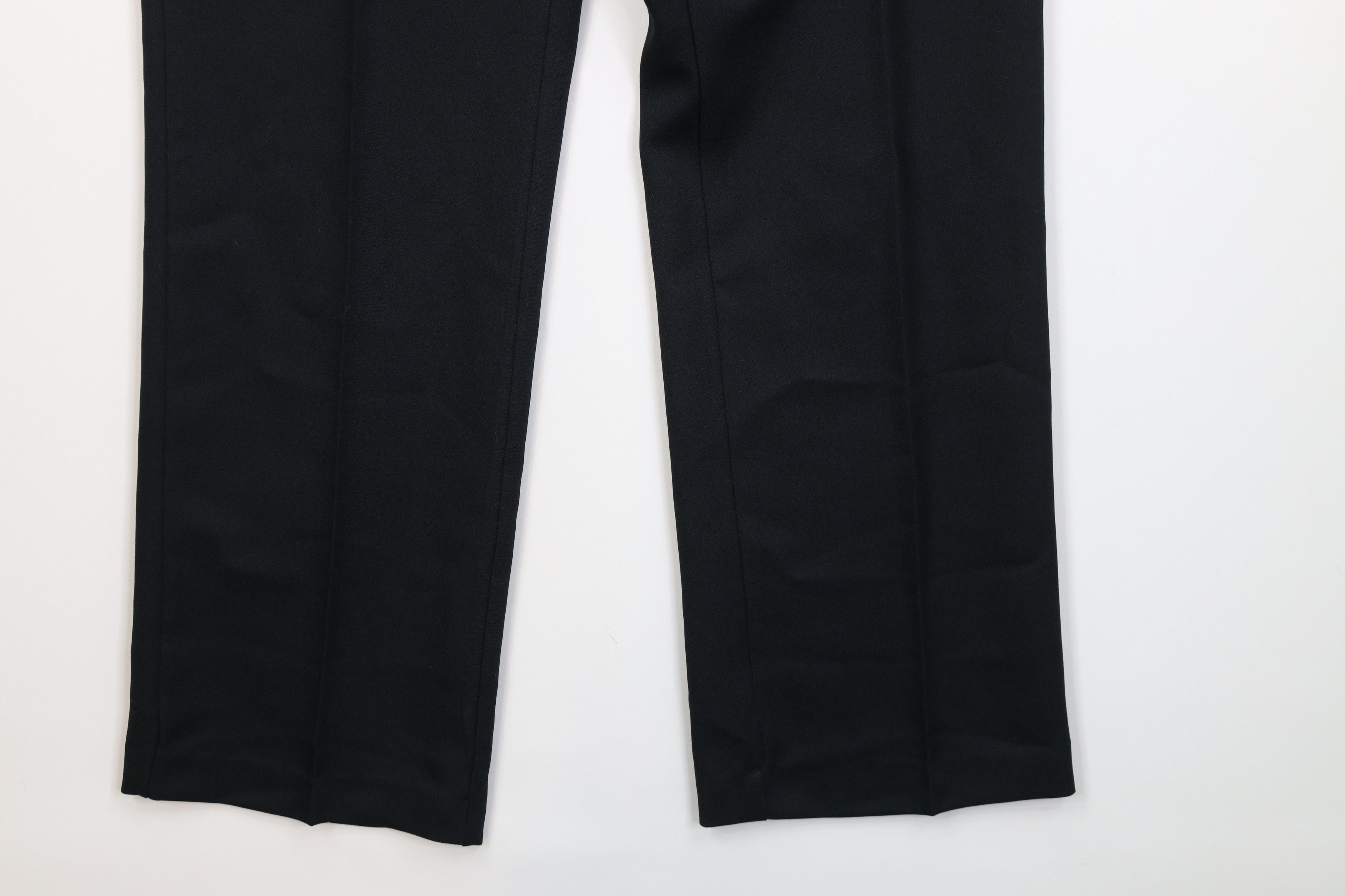 Vintage Vintage 70s Streetwear Flared Wide Leg Chino Pants Black USA Size US 34 / EU 50 - 5 Thumbnail