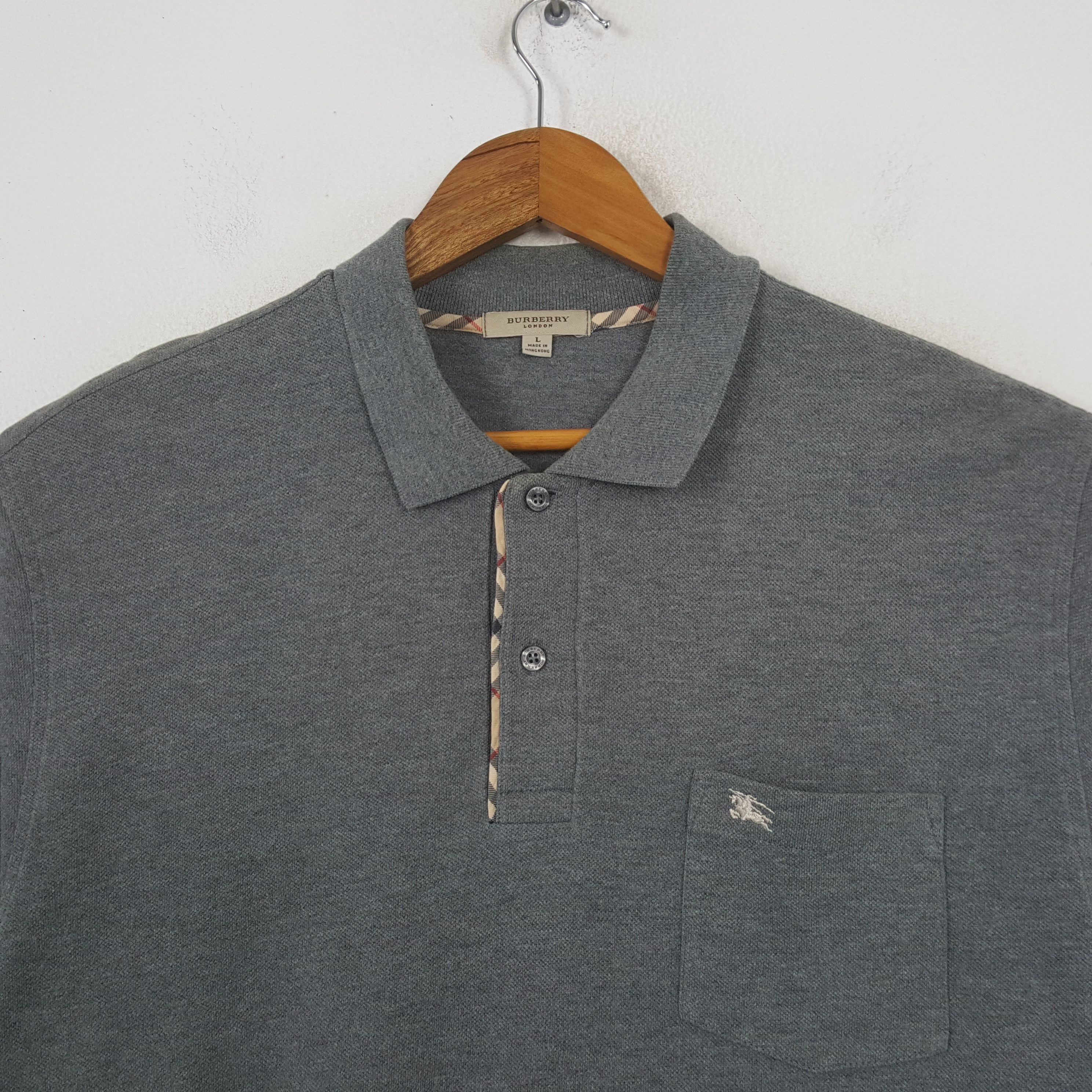 Burberry Vintage Burberry London Fashion Brand Polo Shirt RR5 Size US XL / EU 56 / 4 - 2 Thumbnail
