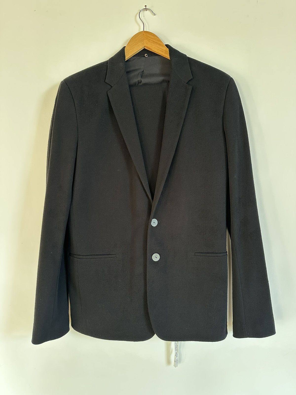 Label Under Construction Soft and stretch blazer black cotton/linen/elastan Size 52R - 7 Thumbnail
