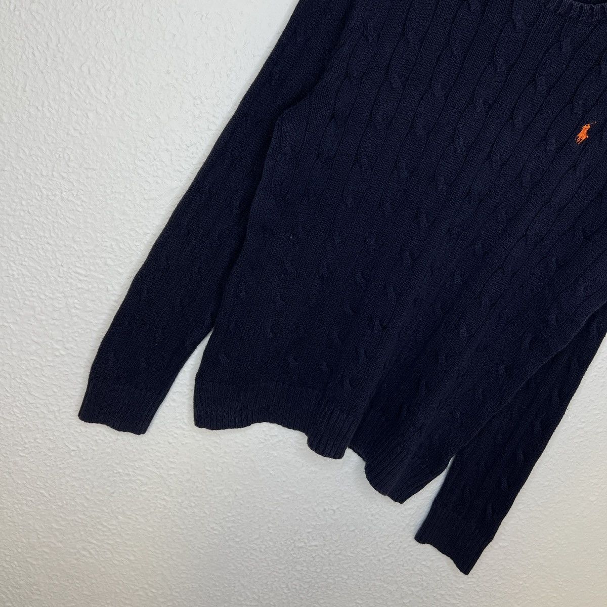 Polo Ralph Lauren Polo Ralph Lauren Jumper Sweater Knitwear Navy Cable Logo Size US M / EU 48-50 / 2 - 2 Thumbnail