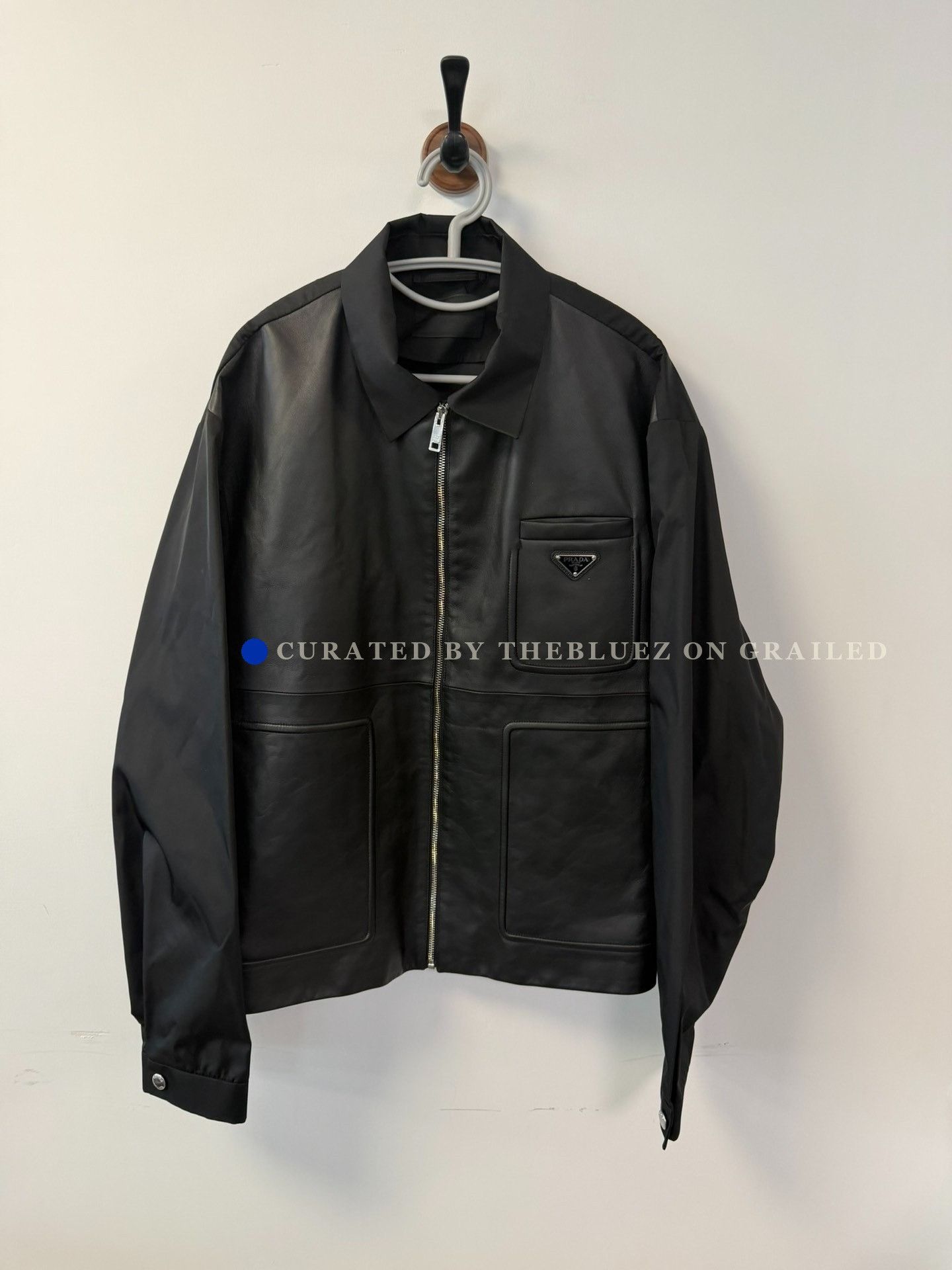 Prada Prada 6k leather bomber jacket SS23 | Grailed