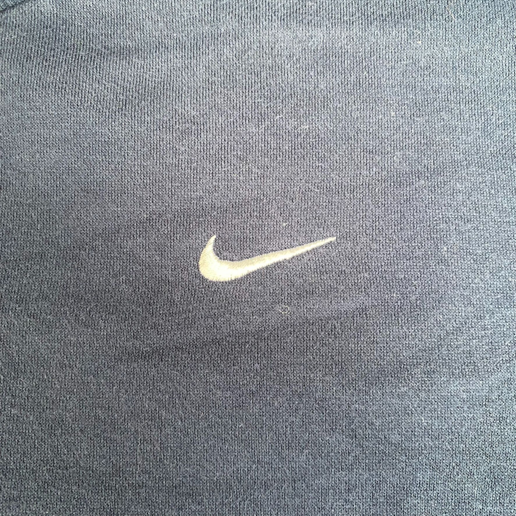 Nike Vintage Y2K Nike Logo Sweatshirt Navy Blue Swoosh Crewneck Size US XL / EU 56 / 4 - 3 Thumbnail