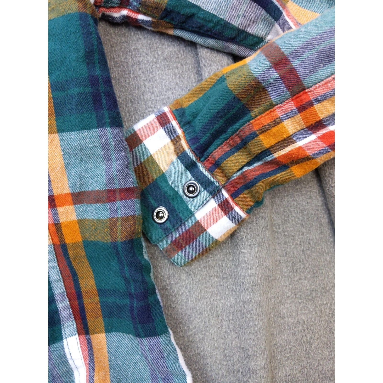 Prana PrAna Jacket Womens Small Green Plaid Flannel Lined Snap Pockets Thermal Size S / US 4 / IT 40 - 3 Thumbnail