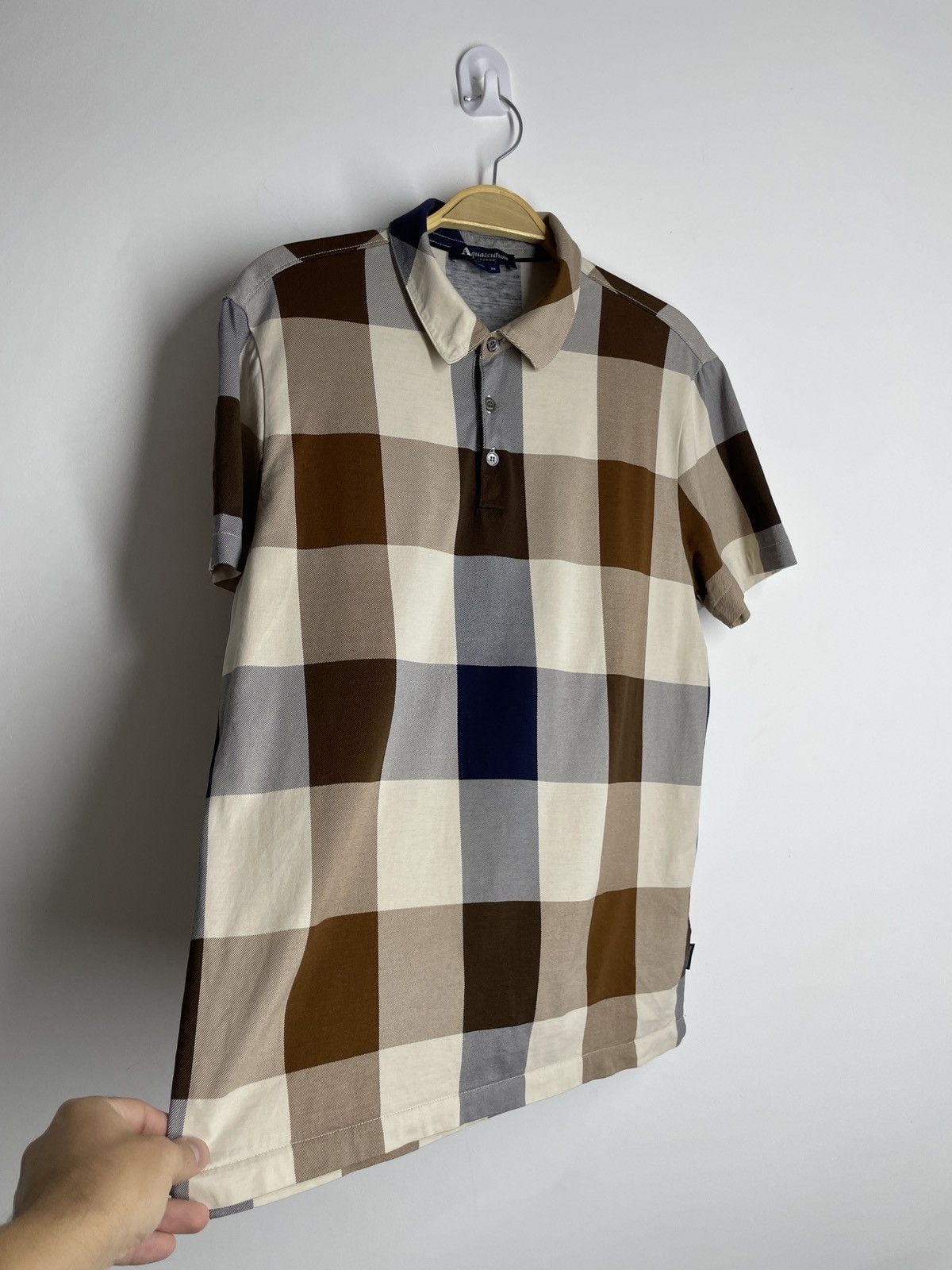Aquascutum Aquascutum Polo shirt checkered Size US M / EU 48-50 / 2 - 17 Thumbnail