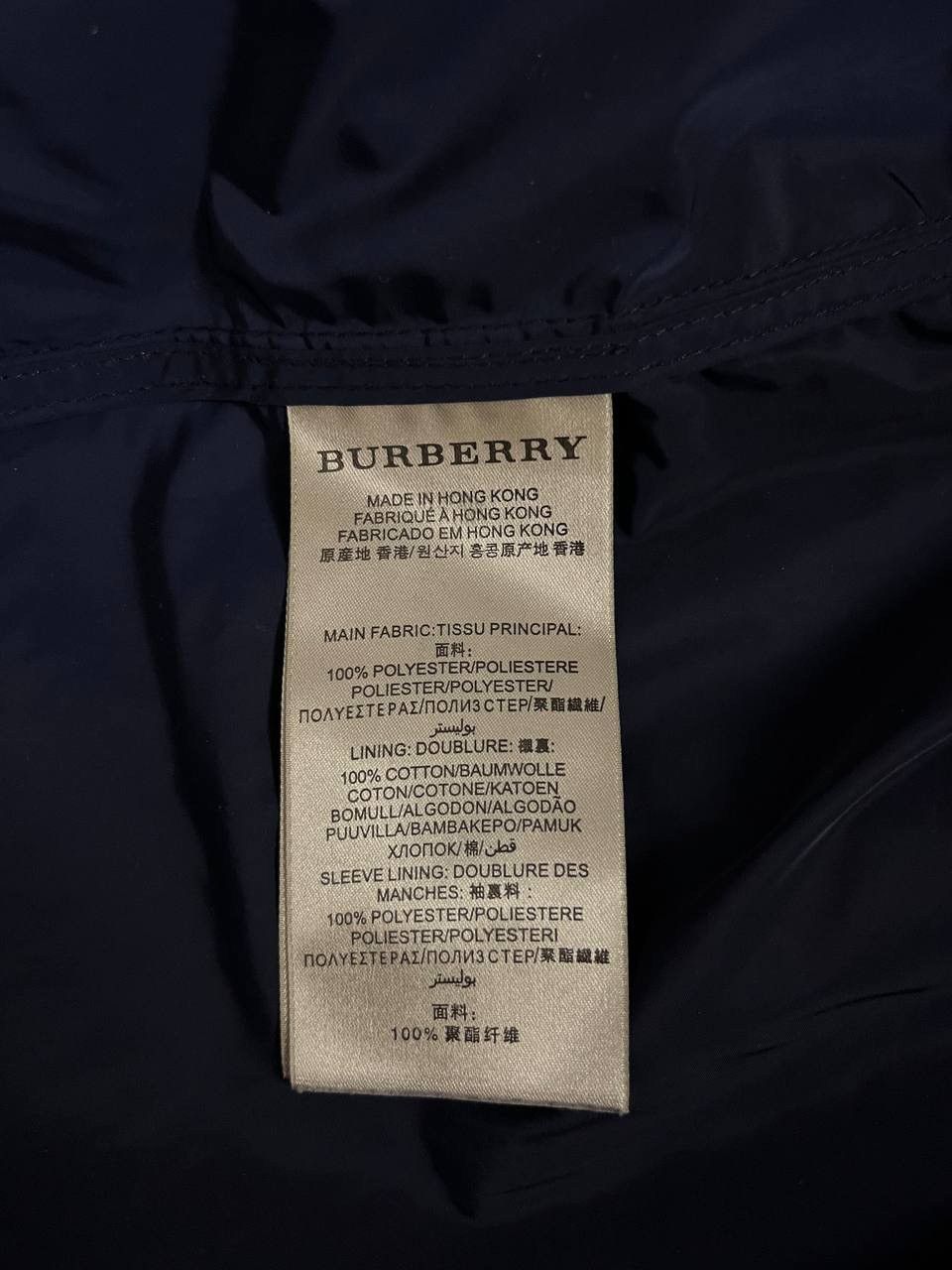 Burberry Burberry Brit Nylon Jacket Navy Nova Check Size US M / EU 48-50 / 2 - 13 Thumbnail