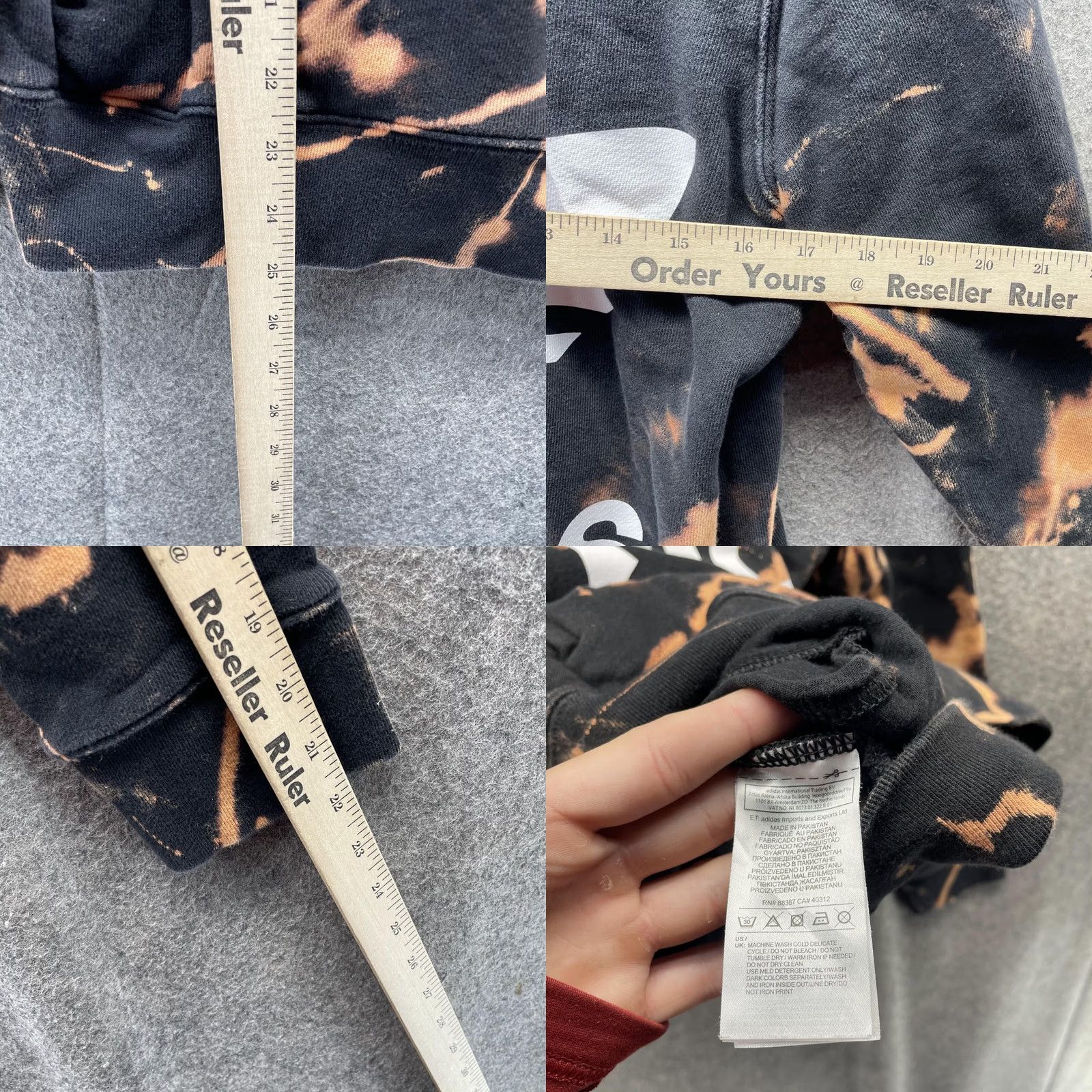 Adidas VINTAGE adidas Sweater Women Small Hoodie Pullover Black Orange Trefoil Casual Knit Fleece Pullover Logo Long Sleeve Size S / US 4 / IT 40 - 8 Thumbnail