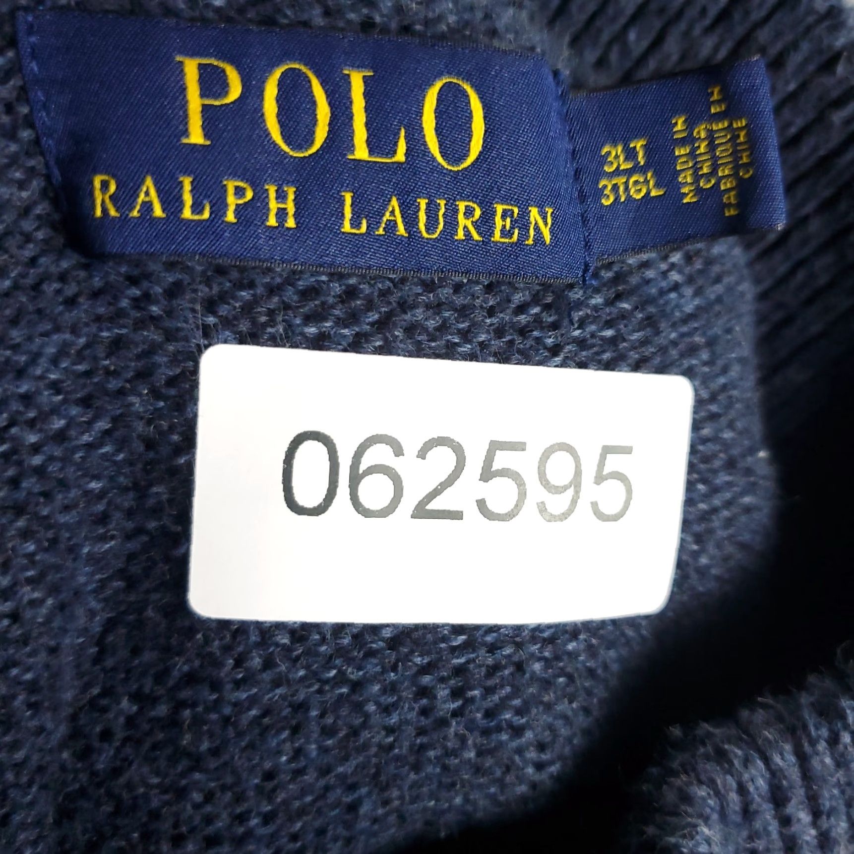 Ralph Lauren VINTAGE Ralph Lauren Sweater Pullover 3XLT Men Long Sleeve Gray Cotton 1/4 Zip Classic Size US XXL / EU 58 / 5 - 8 Thumbnail