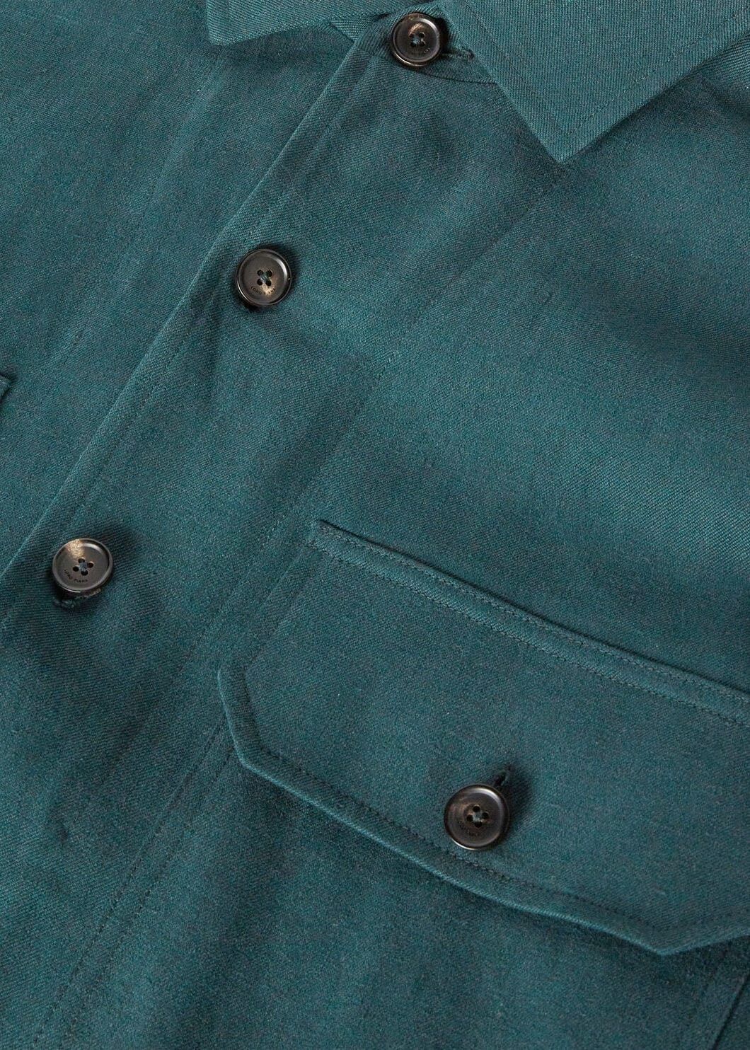 Loro Piana o1w1db10725 FAO7468 Vincenzo Overshirt in Mint Blue Size US S / EU 44-46 / 1 - 7 Thumbnail