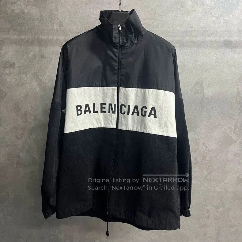Balenciaga Balenciaga Black Logo Print Jacket. Size US XS / EU 42 / 0 - 1 Thumbnail