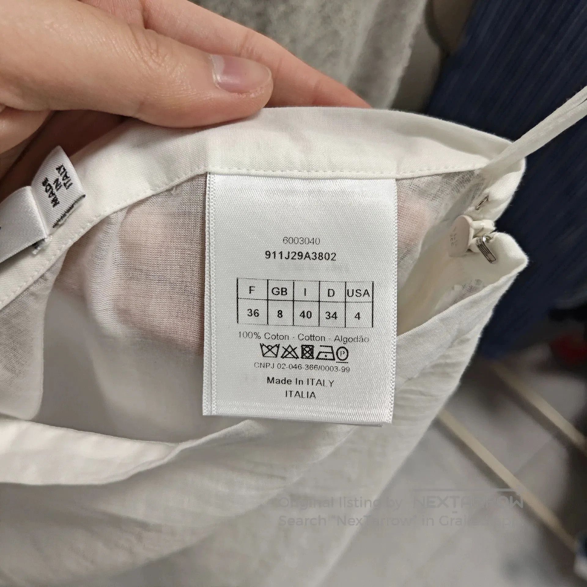 Dior white silk skirt by Dior size 36. Size US 36 / EU 52 - 4 Thumbnail