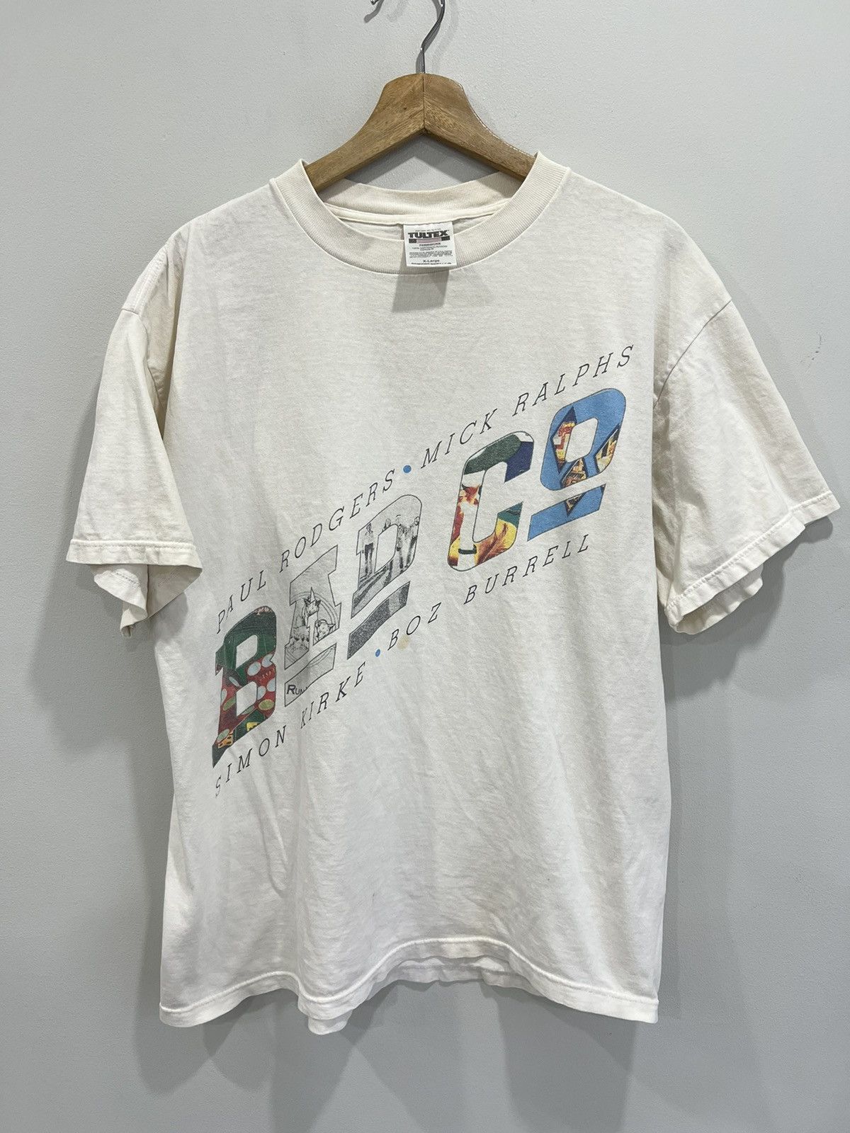 Band Tees Vintage Bad Co Band Tee Shirt Tour Paul Rodgers Size US XL / EU 56 / 4 - 1 Thumbnail