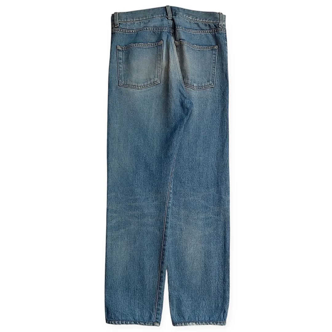 Saint Laurent Paris Saint Laurent D14 Embroidery Logo Blue Wash Denim Jeans Size US 29 - 2 Thumbnail