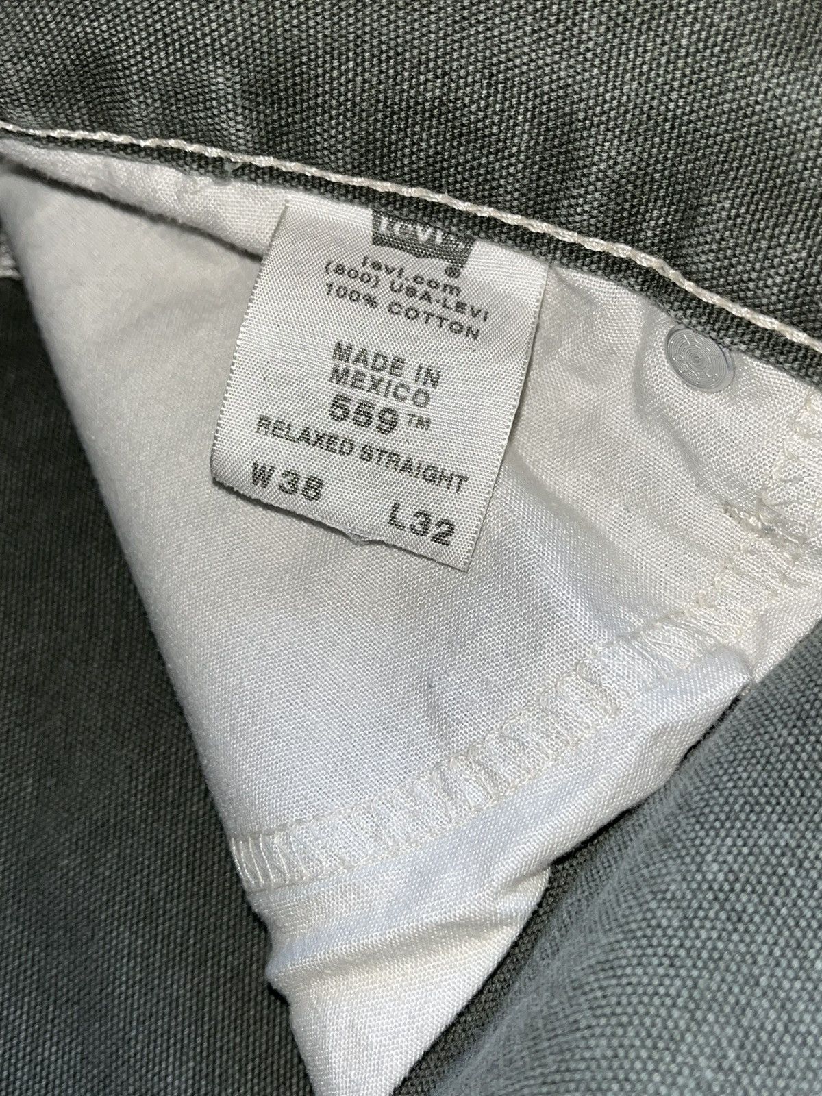 Levi's × Vintage Crazy Vintage 90’s Baggy Skater Wide Leg Green Levi’s Jeans Size US 38 / EU 54 - 7 Thumbnail