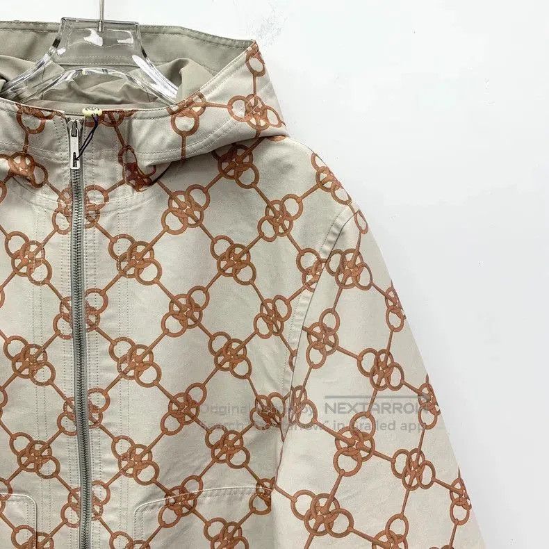 Other Hermes Beige Chain Print Cotton Jacket. Size US XS / EU 42 / 0 - 3 Thumbnail