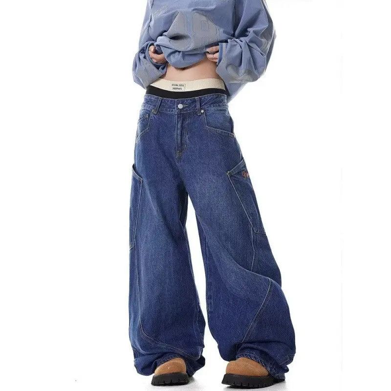 Japanese Brand Retro loose wide leg pocket jeans Size US 32 / EU 48 - 2 Thumbnail