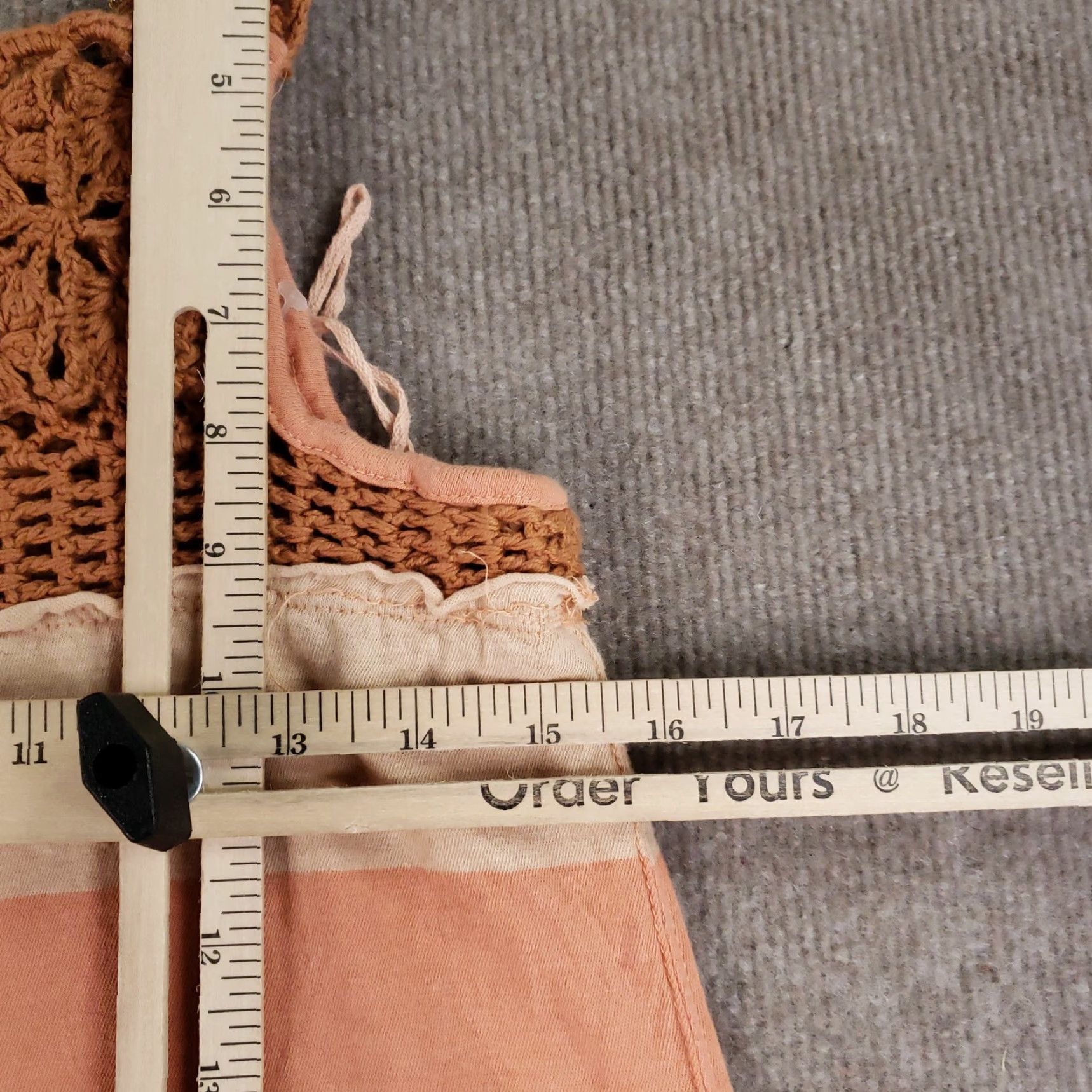 Free People Free People We The Free Dress Womens XS Orange White Crochet Boho Sayulita Combo Size XS / US 0-2 / IT 36-38 - 3 Thumbnail