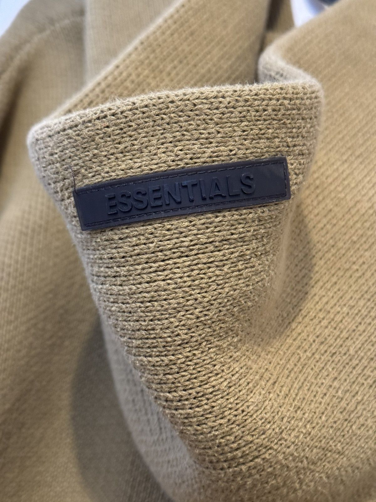Fear of God 🔥 Fear of God Essentials Knit Hoodie Amber SZ XXL Size US XXL / EU 58 / 5 - 6 Thumbnail