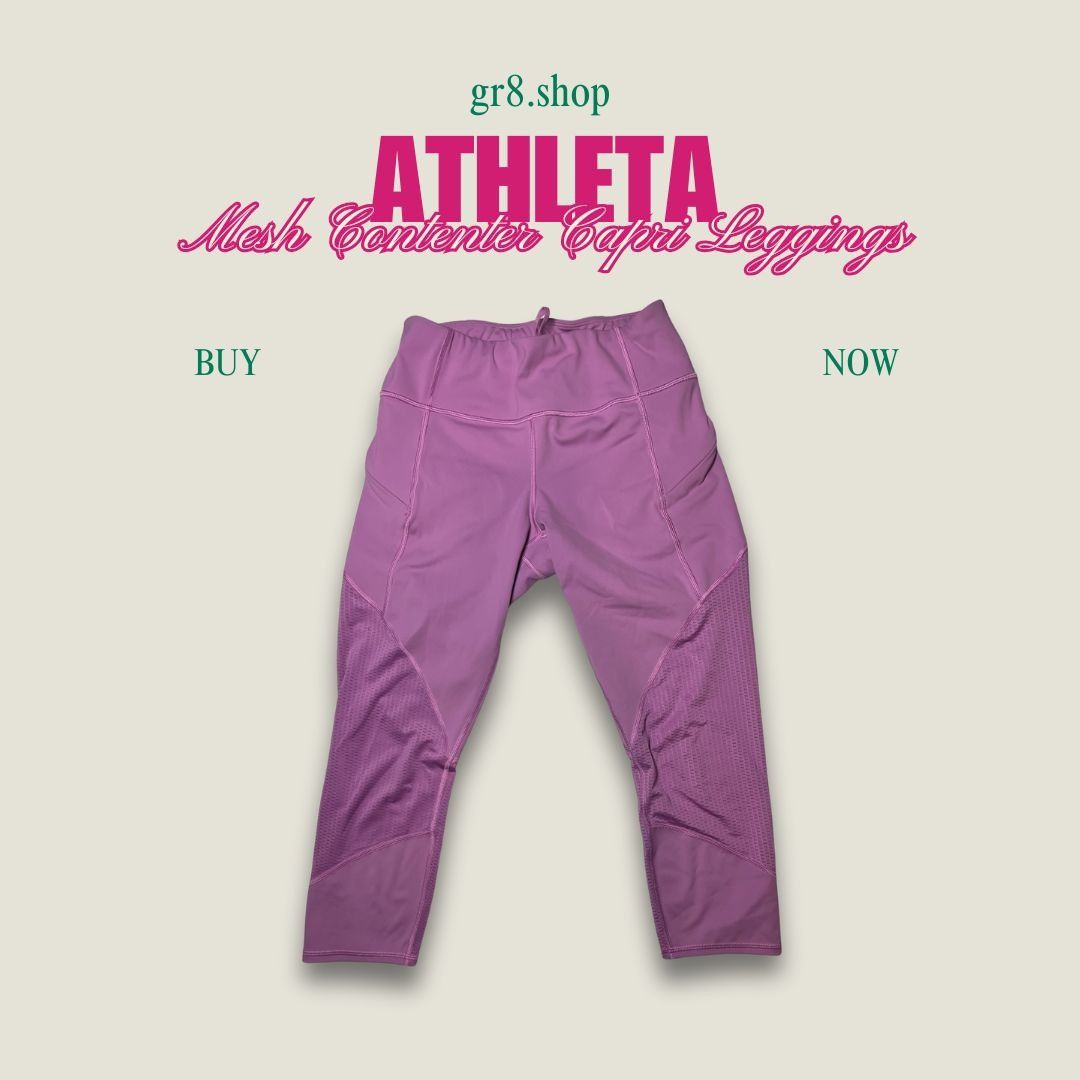Athleta Athleta Mesh Contender Capri Leggings Small Activewear Stret Size 24" / US 00 / IT 34 - 1 Thumbnail