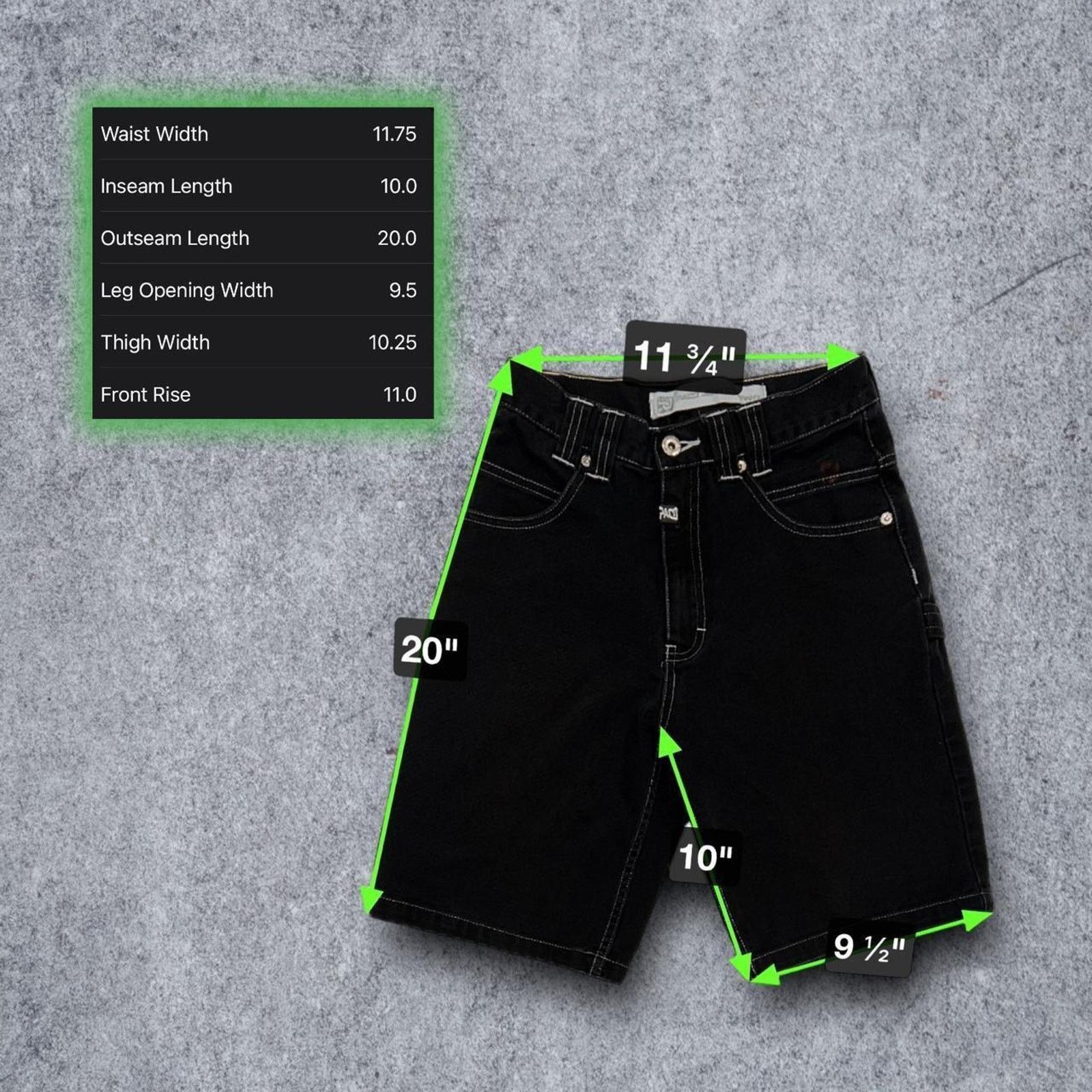 JNCO Paco Jeans Co. Black Skater Shorts Size US 26 / EU 42 - 6 Thumbnail
