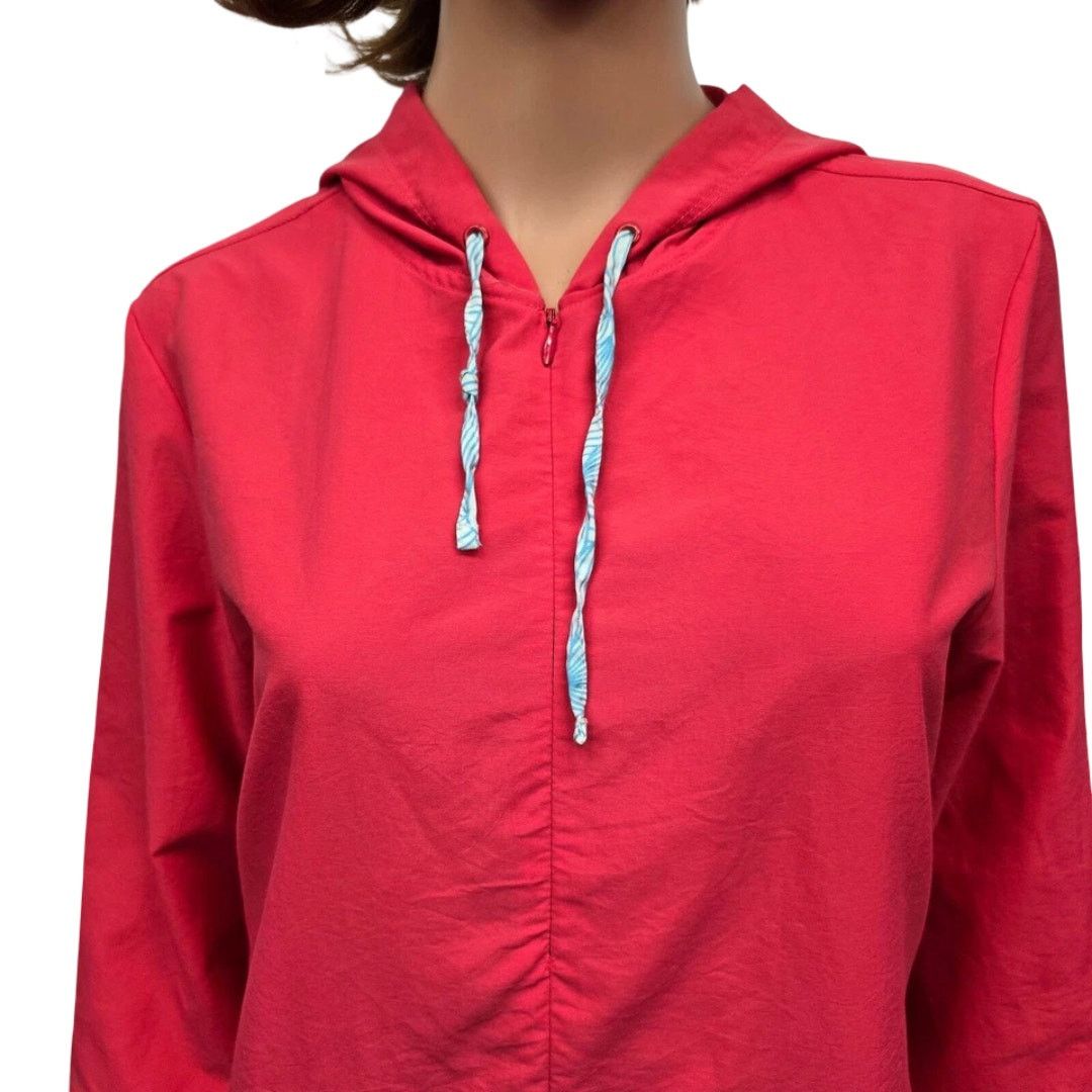 L.L. Bean LL Bean Hooded Windbreaker 1/4 Zip Popover Jacket Size S / US 4 / IT 40 - 4 Thumbnail