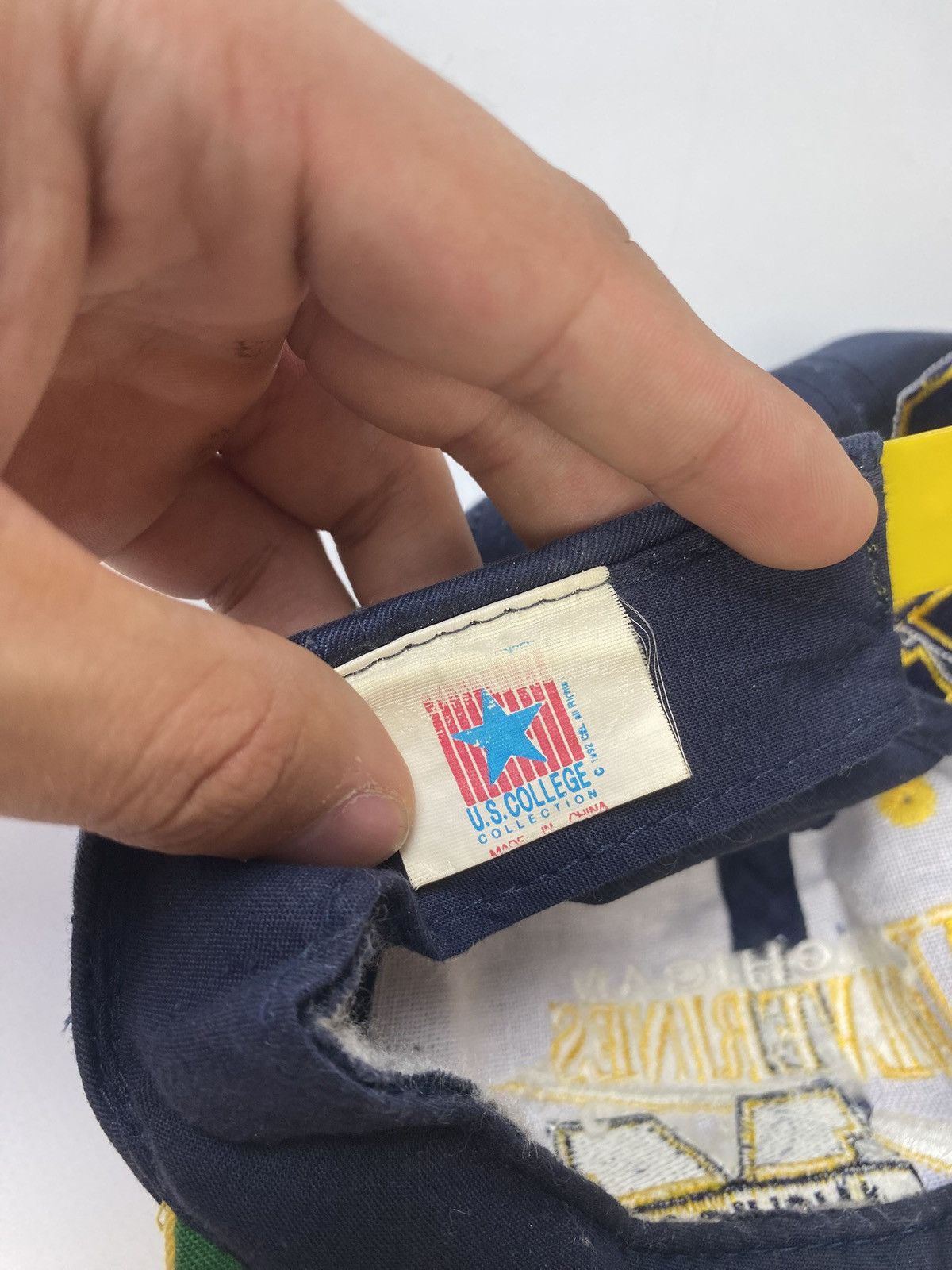 NFL Rare NFL Vintage Michigan Wolverines SnapBack Hat 1992 Size ONE SIZE - 3 Thumbnail