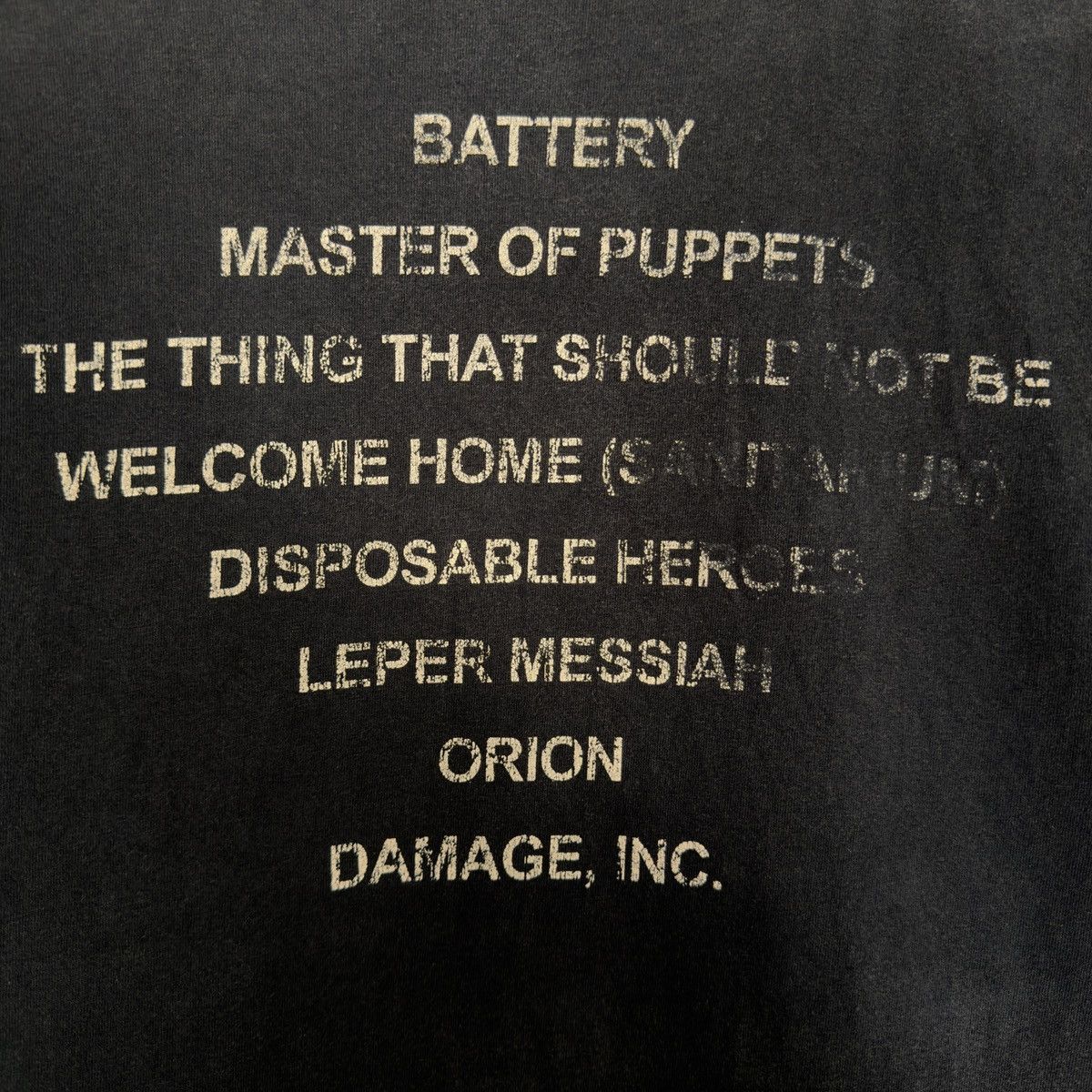 Band Tees Vintage Metallica Master Of Puppets Rock Jerzees T Shirt Size US L / EU 52-54 / 3 - 5 Thumbnail