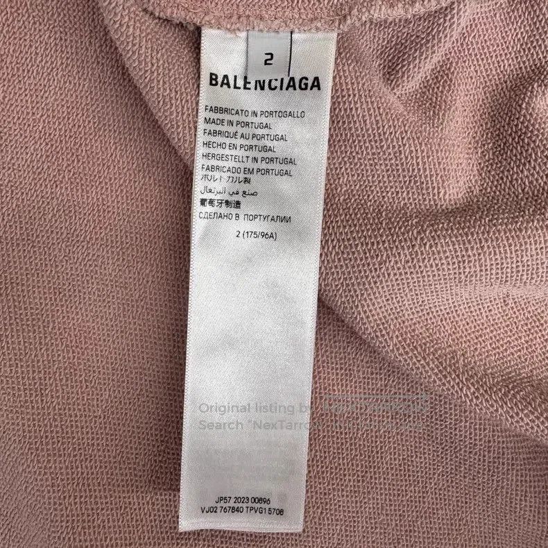 Balenciaga Balenciaga Pink Zip Hoodie. Size US XXL / EU 58 / 5 - 4 Thumbnail