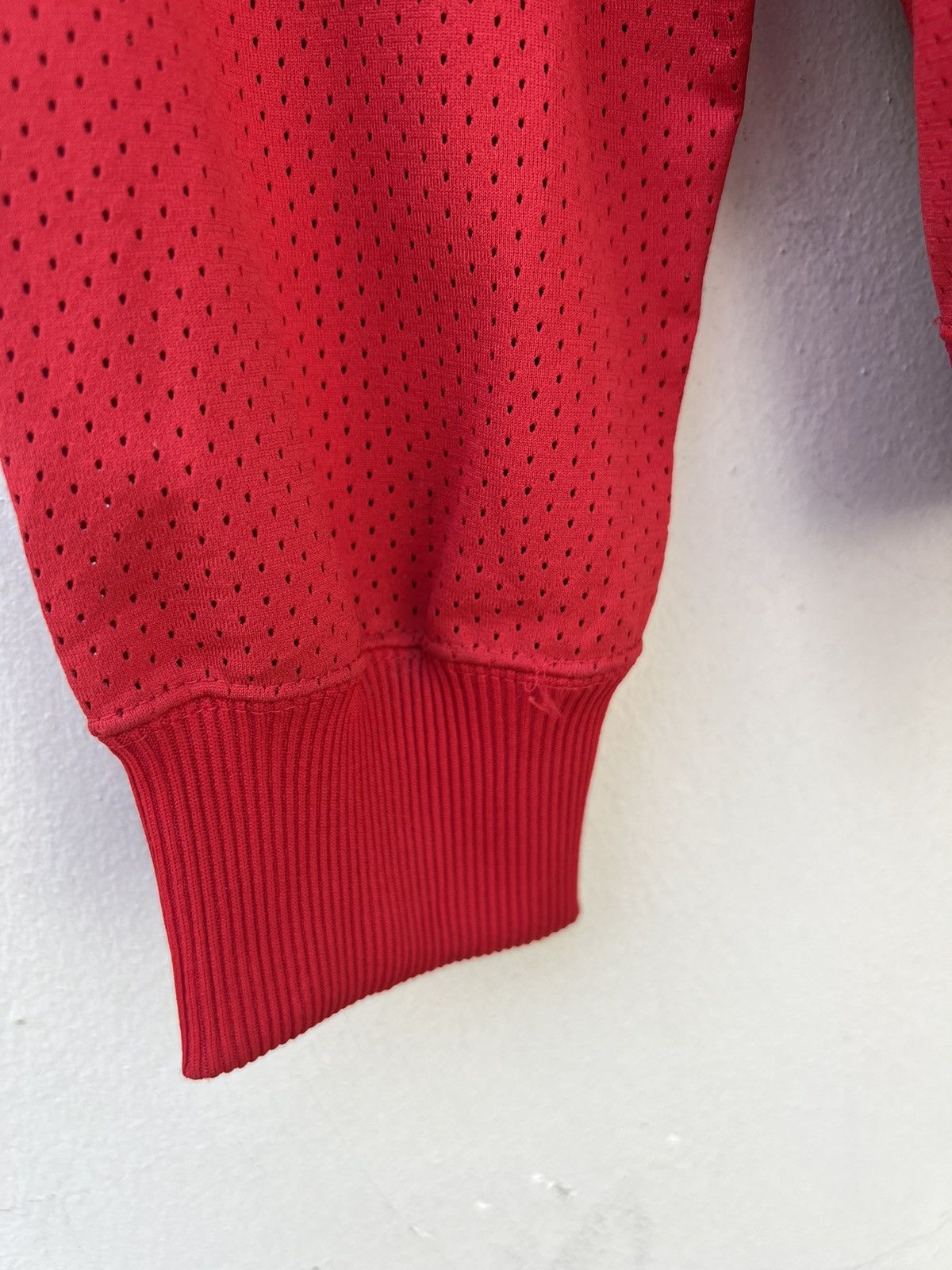 Vintage 80s Nike Hybrid Mesh Red Tracktop Sweater