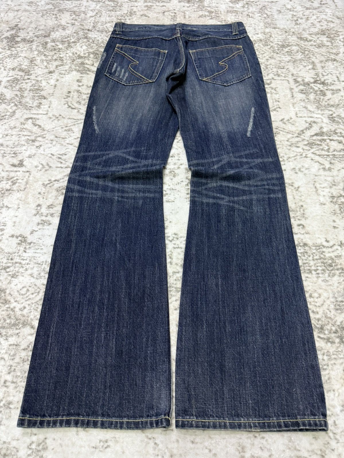 semanticdesign Semantic Design Japan Paint Splatter Poems Flare Jeans Size US 30 / EU 46 - 6 Thumbnail