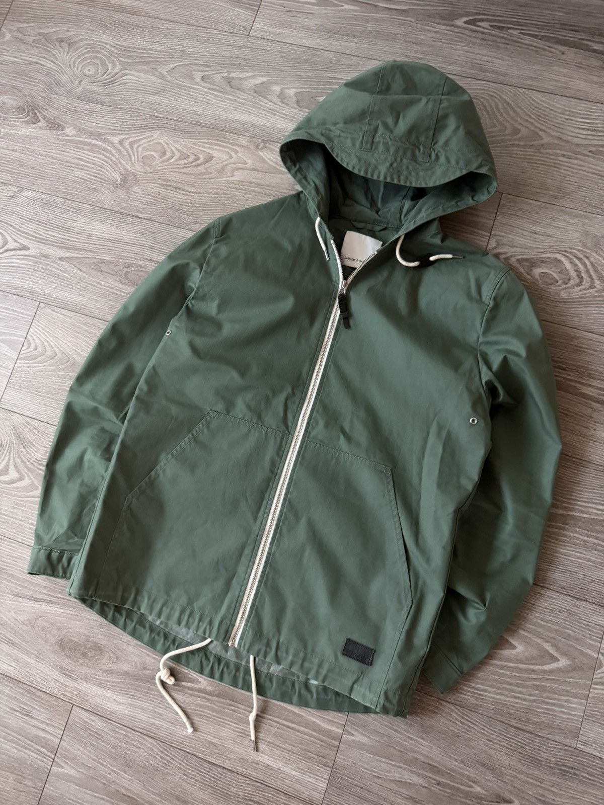 Samsoe Samsoe Samsoe Samsoe Dalgarno Thyme Waxed Waterproof Jacket Size US L / EU 52-54 / 3 - 9 Thumbnail
