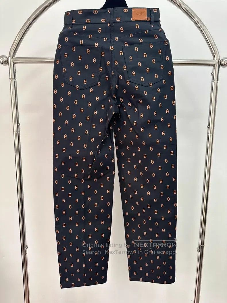 Hermes Hermes Pig Nose Pattern Full Print Straight Leg Casual Tro Size 24" / US 00 / IT 34 - 4 Thumbnail