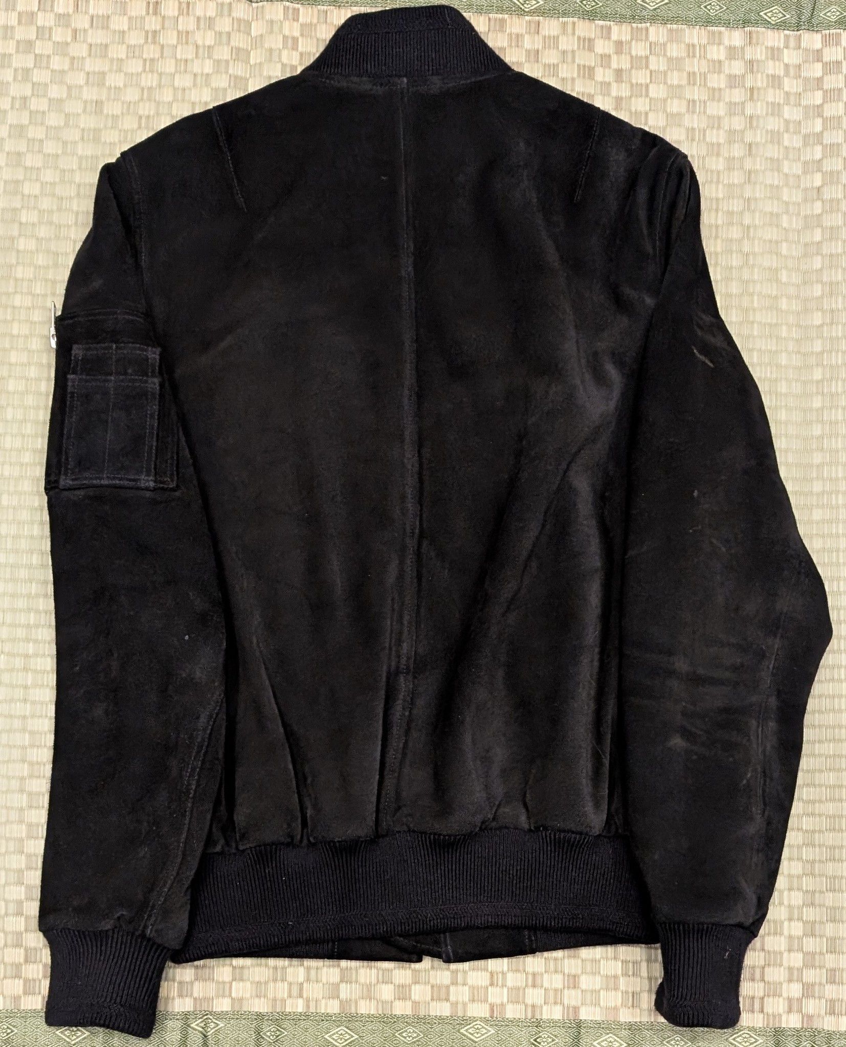 Maison Kitsune Maison Kitsune Suede Calfskin Leather Lined Bomber Jacket Size US S / EU 44-46 / 1 - 2 Thumbnail
