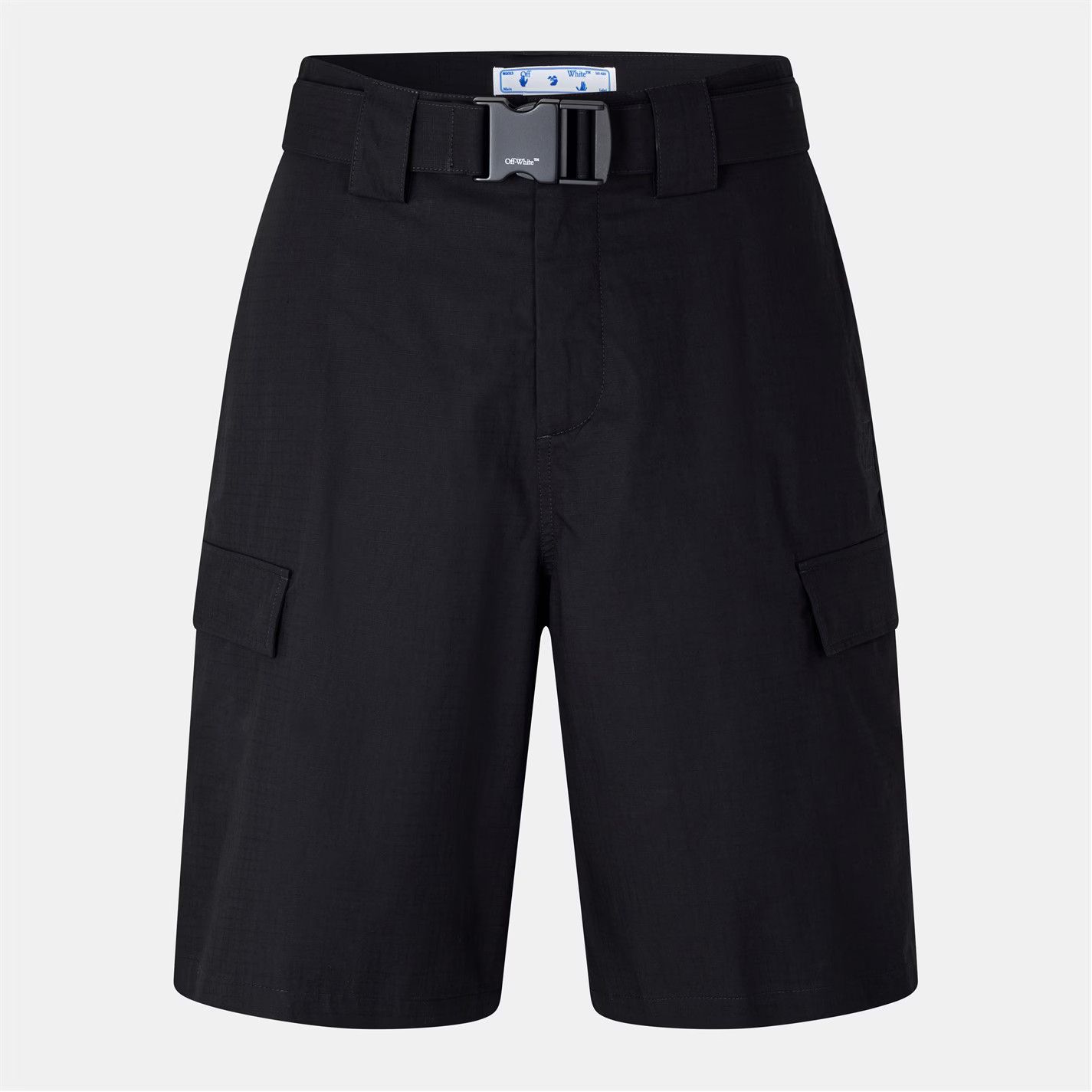 Off-White o1g2r1mq0326 Relaxed Fit Cargo Shorts in Black Size US 32 / EU 48 - 1 Thumbnail