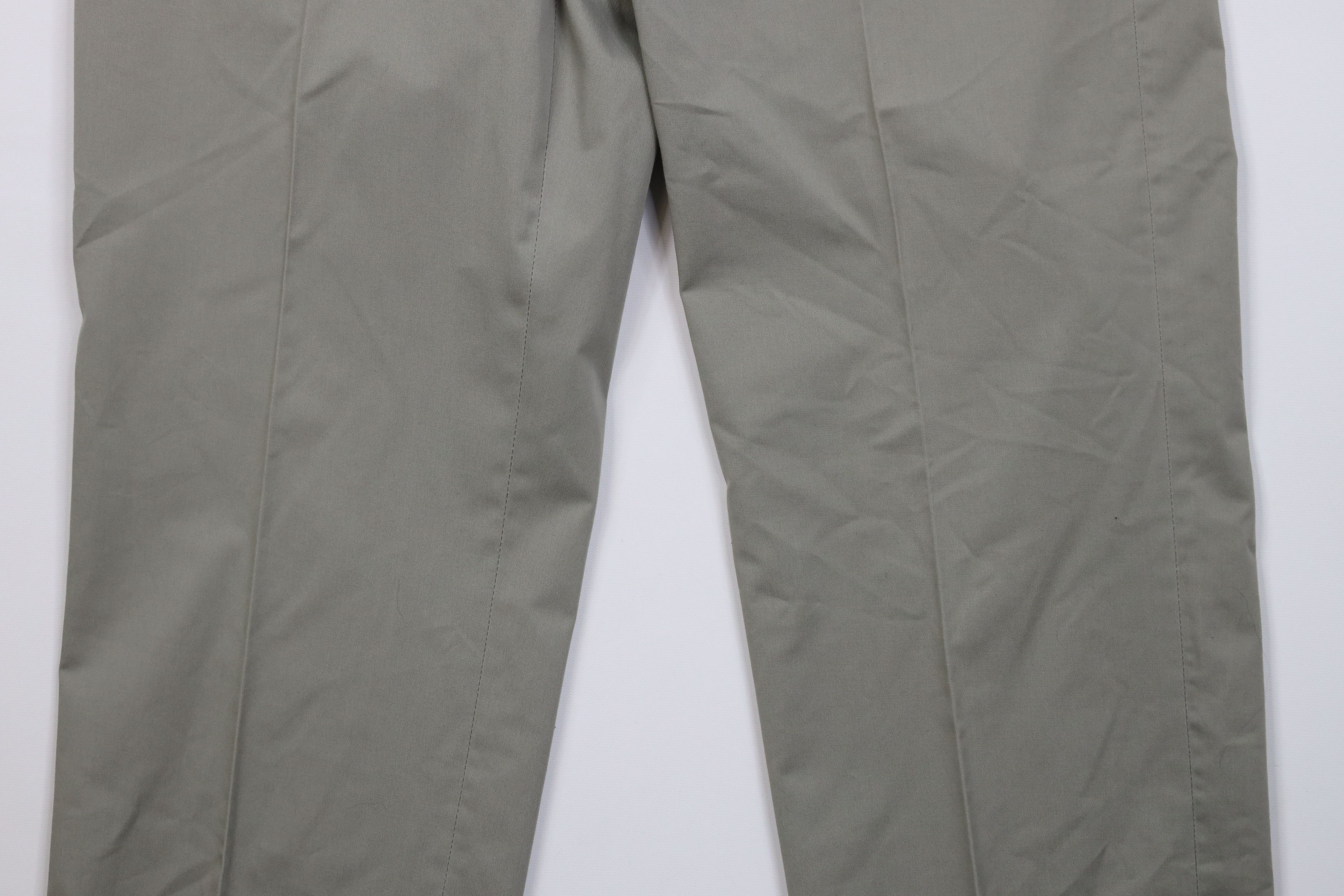 Orvis Vintage 90s Orvis Wide Leg Chino Pants Trousers Light Green Size US 34 / EU 50 - 3 Thumbnail