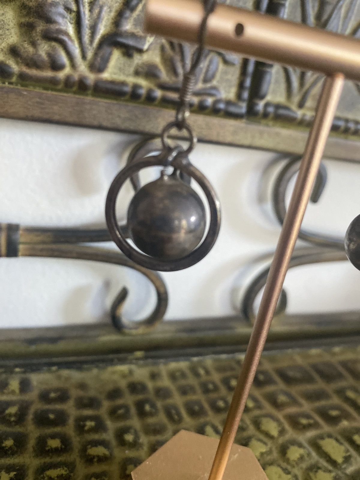 Vintage VINTAGE STERLING SILVER MEXICO DANGLE BALL HOOK EARRINGS Size ONE SIZE - 6 Thumbnail